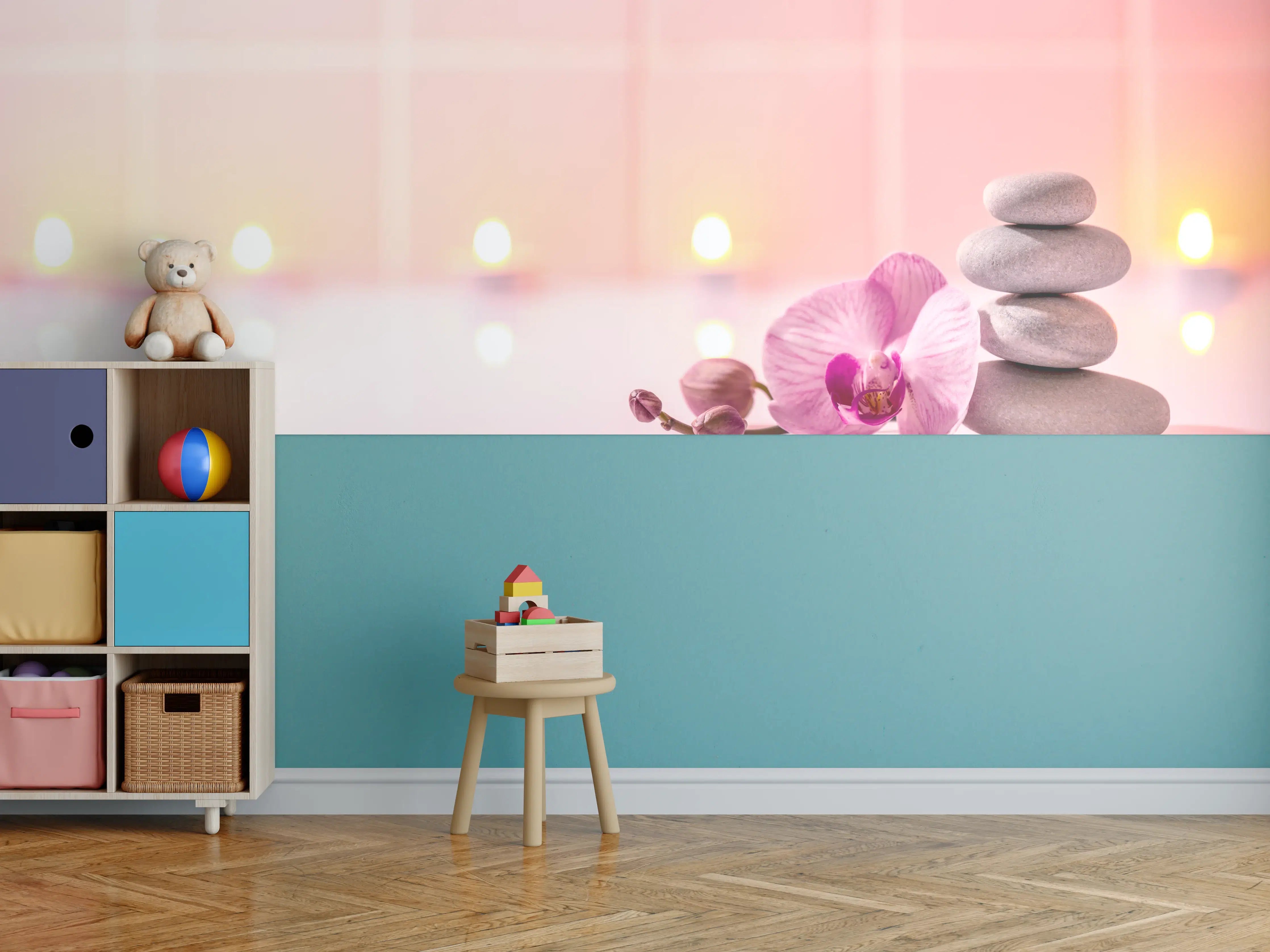 Kinderzimmer Wandgestaltung - Spa-Stillleben