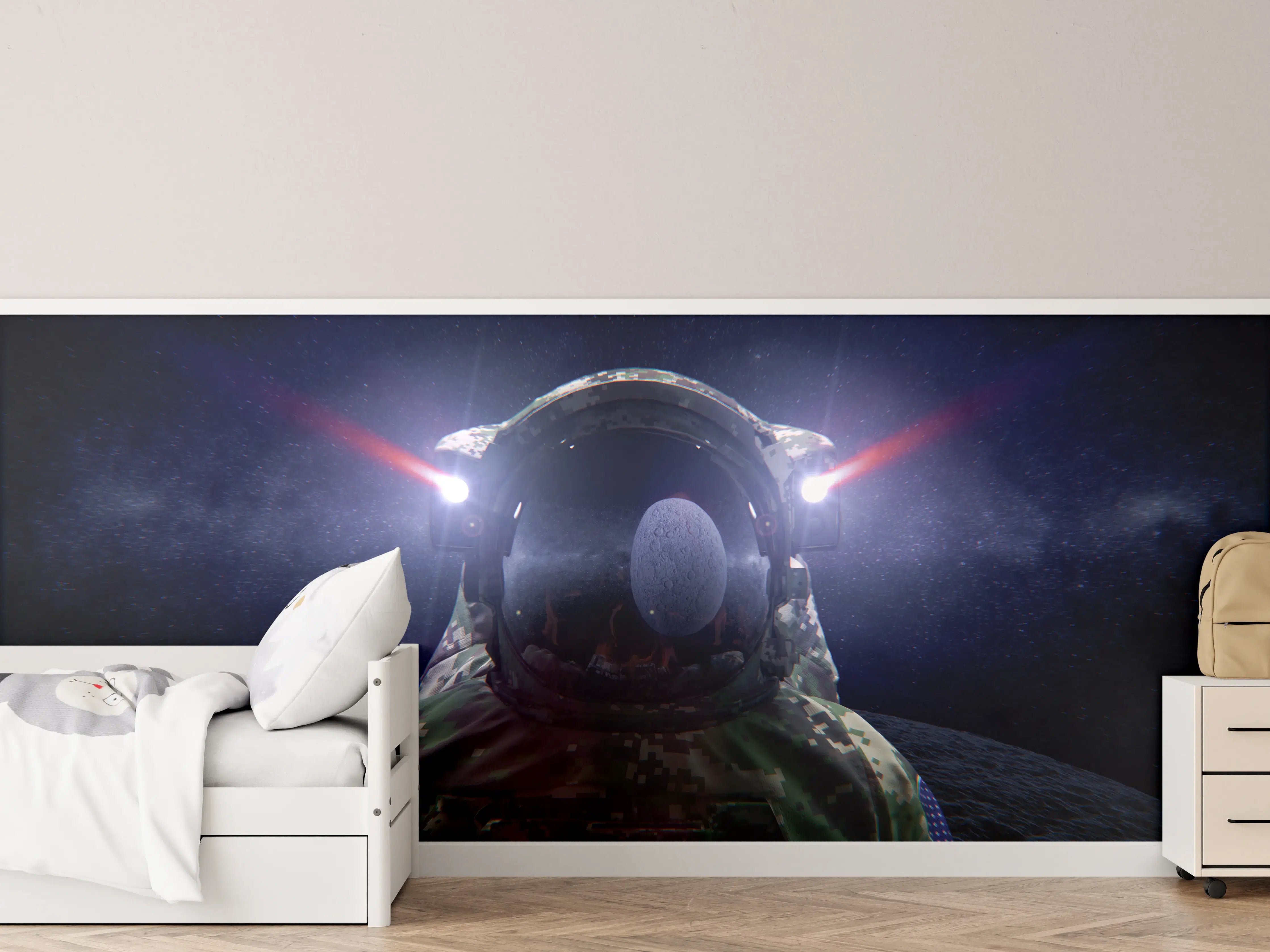 Kinderzimmer Wandgestaltung - Space Force Soldat im Tarnanzug