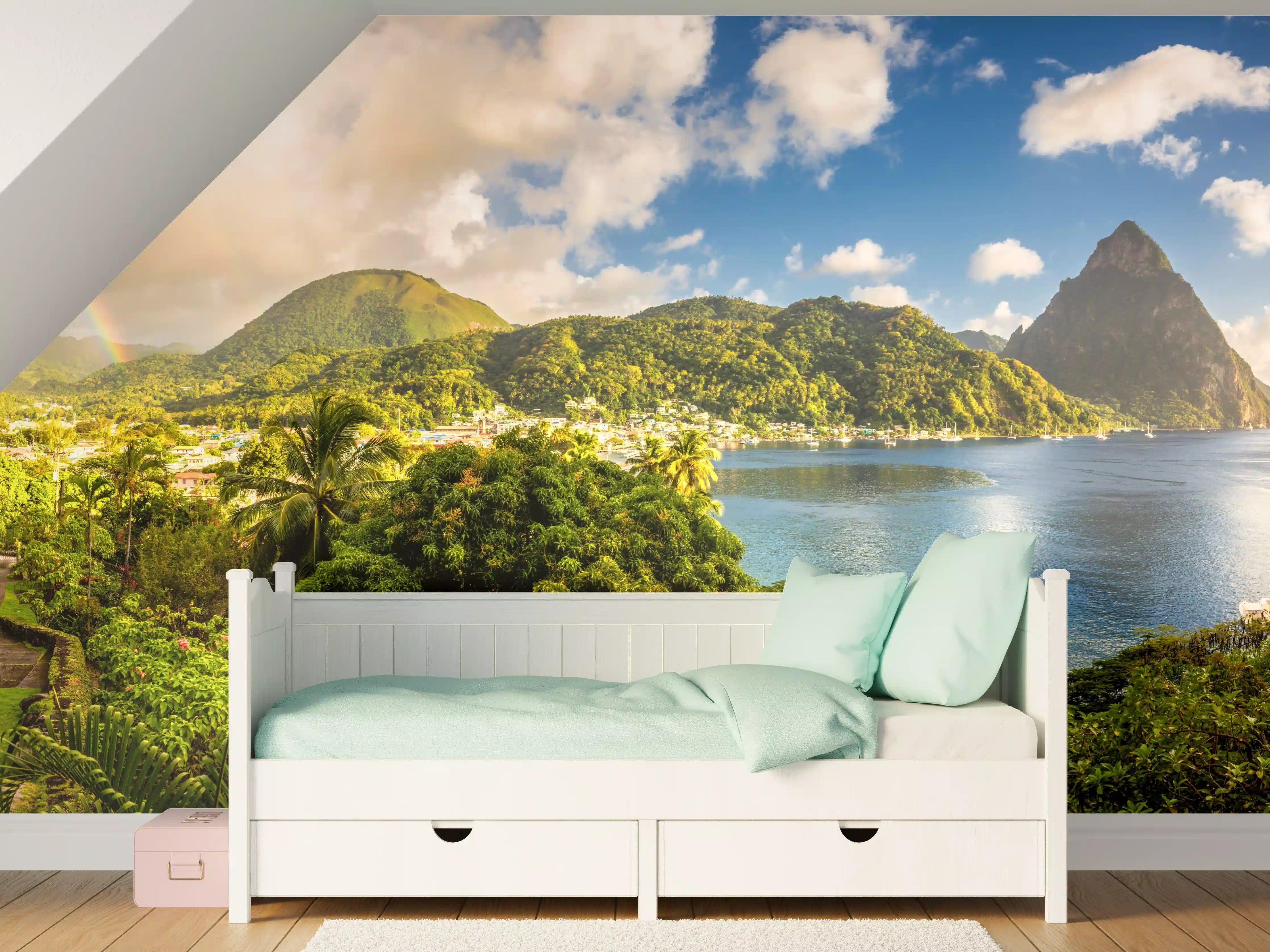 Kinderzimmer Wandgestaltung - St. Lucia - Karibisches Meer