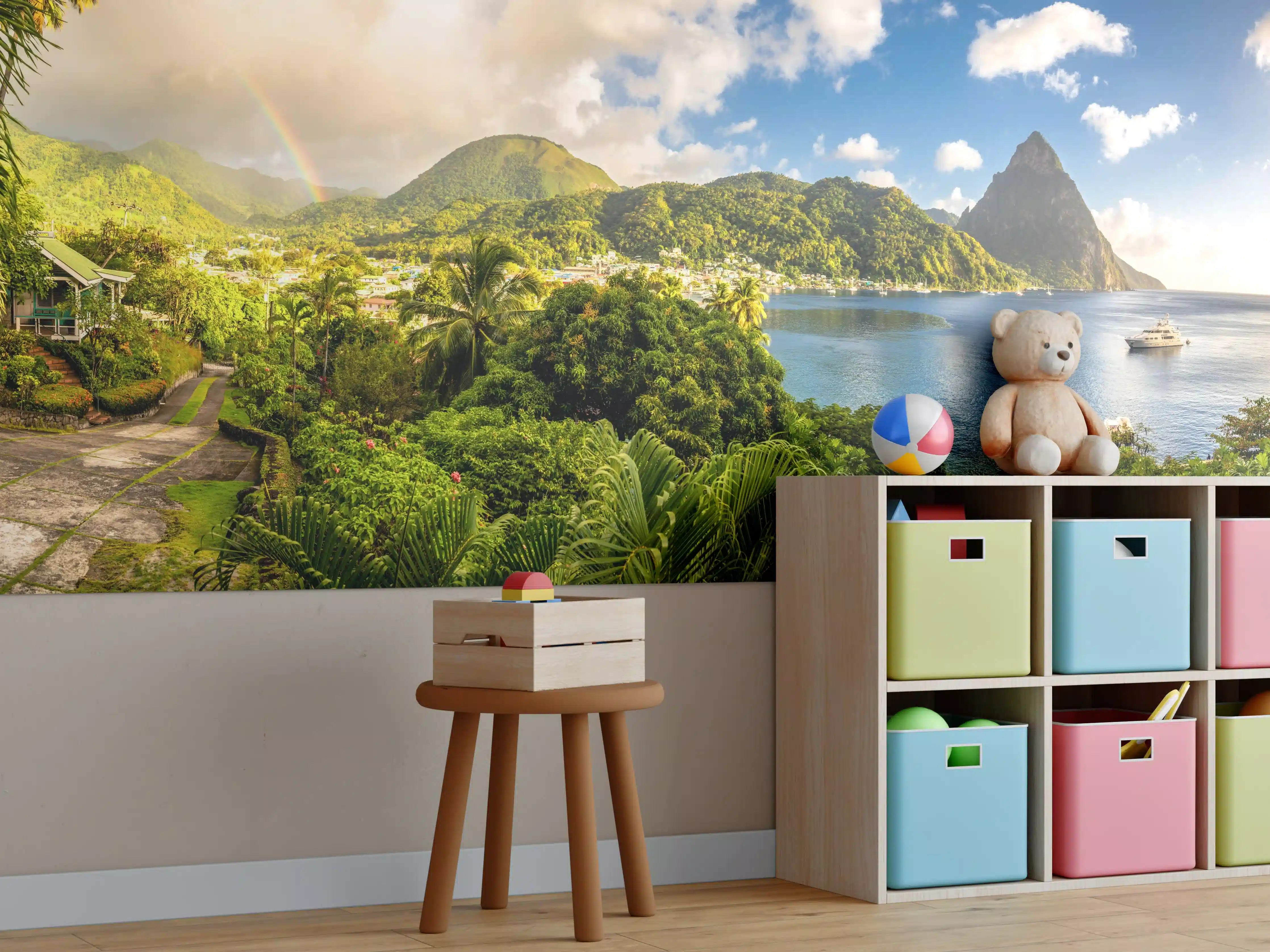 Kinderzimmer Wandgestaltung - St. Lucia - Karibisches Meer