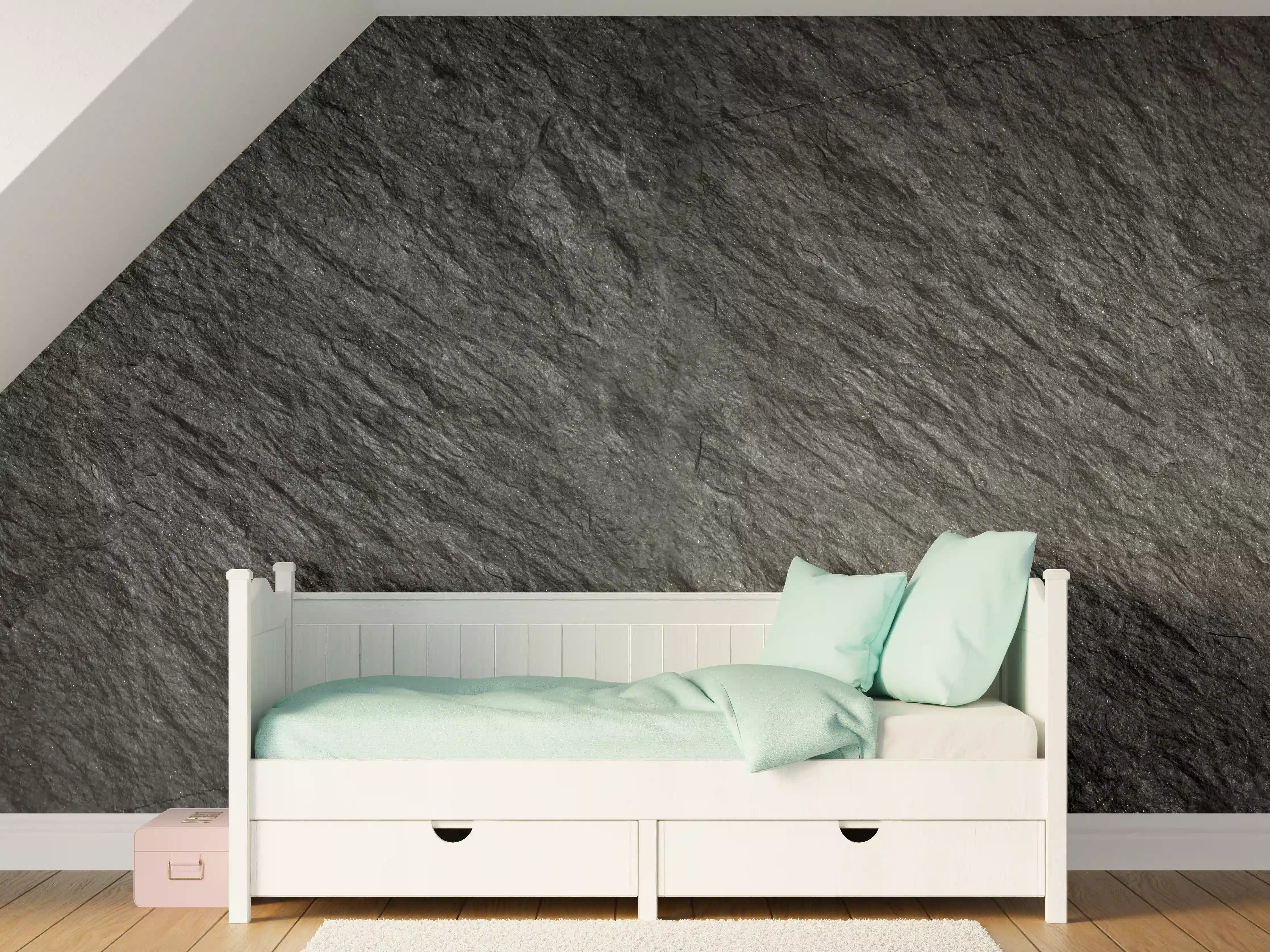 Kinderzimmer Wandgestaltung - Steintextur mit Rissen