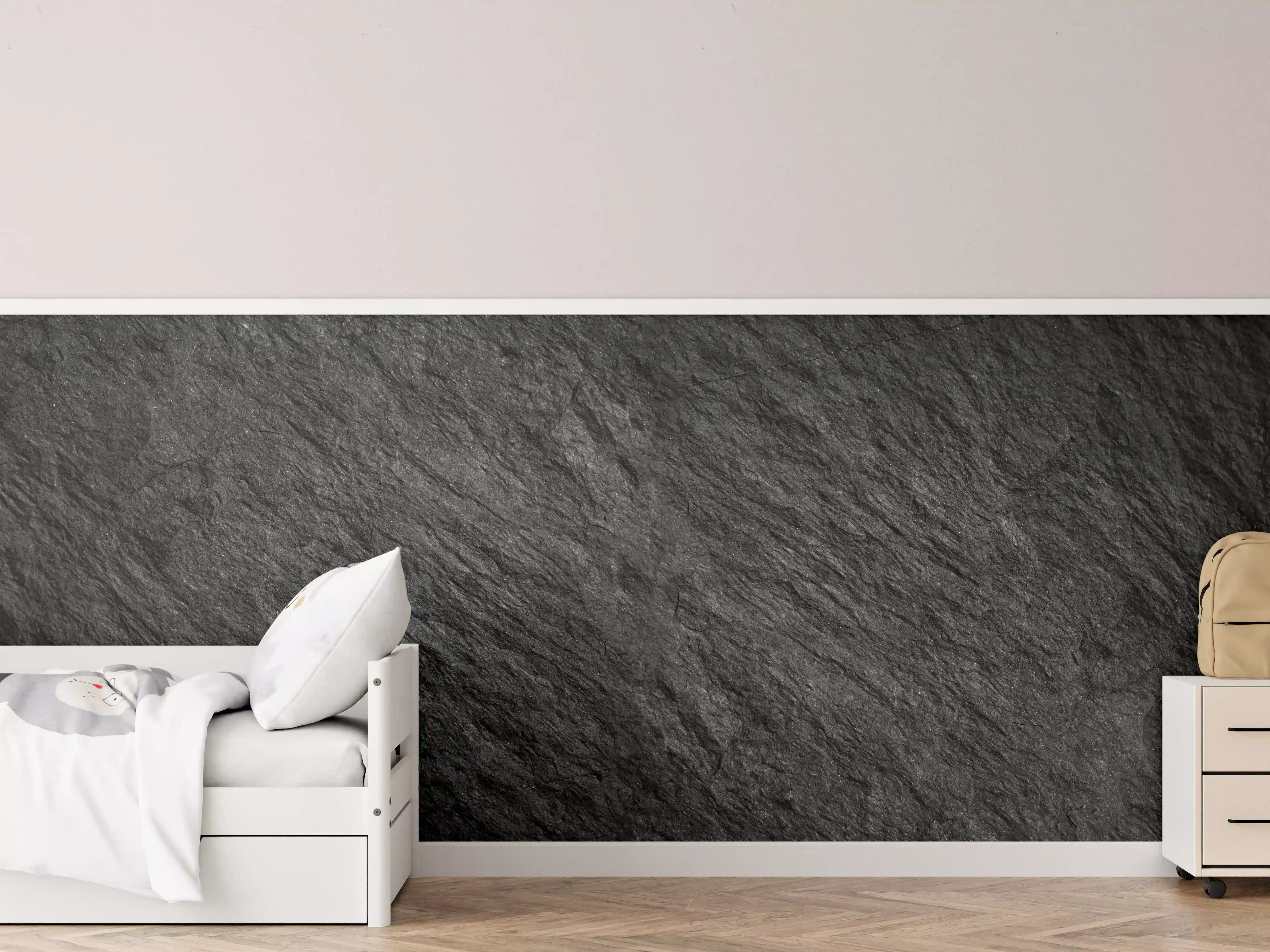 Kinderzimmer Wandgestaltung - Steintextur mit Rissen