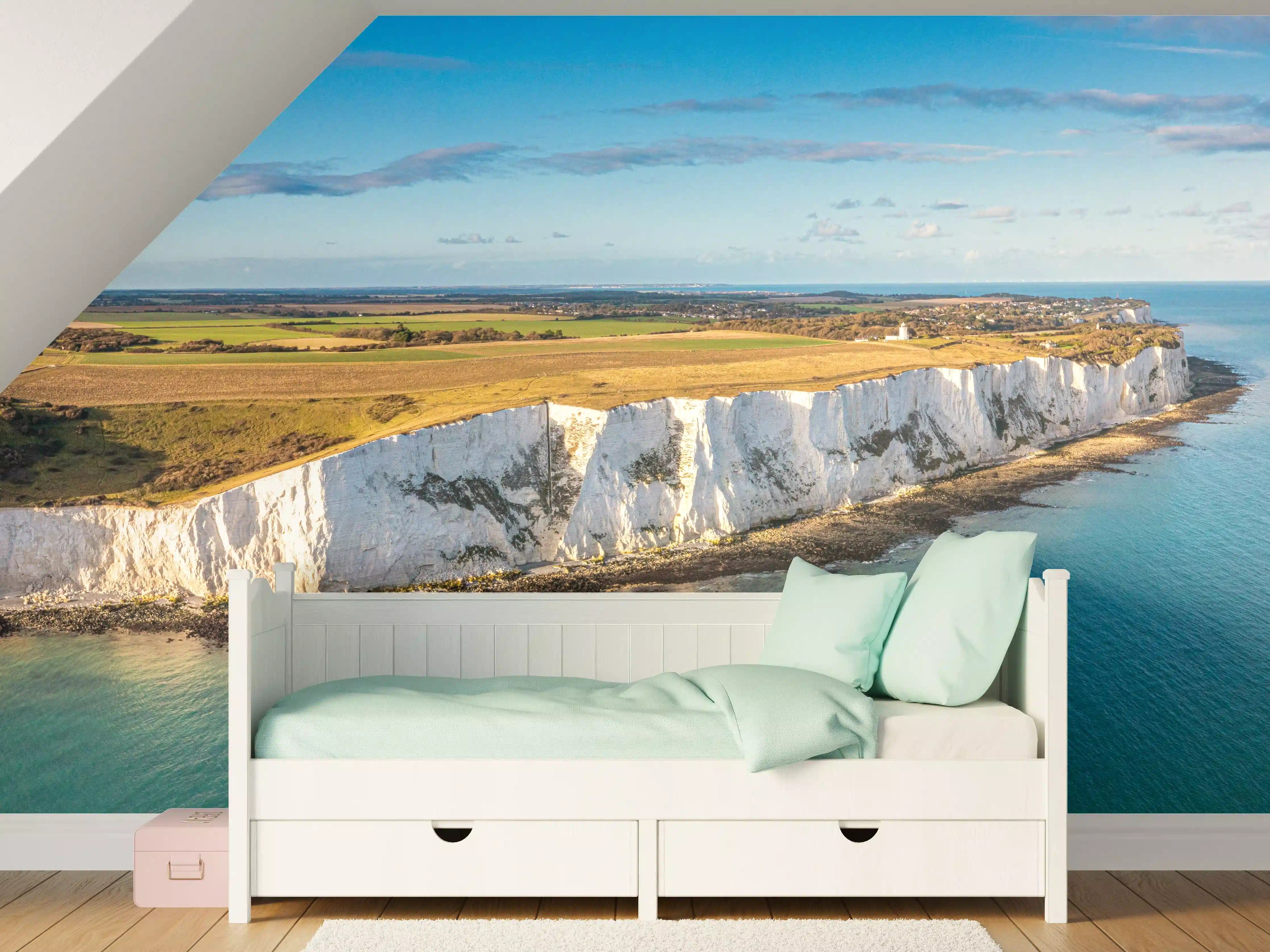 Kinderzimmer Wandgestaltung - Strahlende White Cliffs of Dover