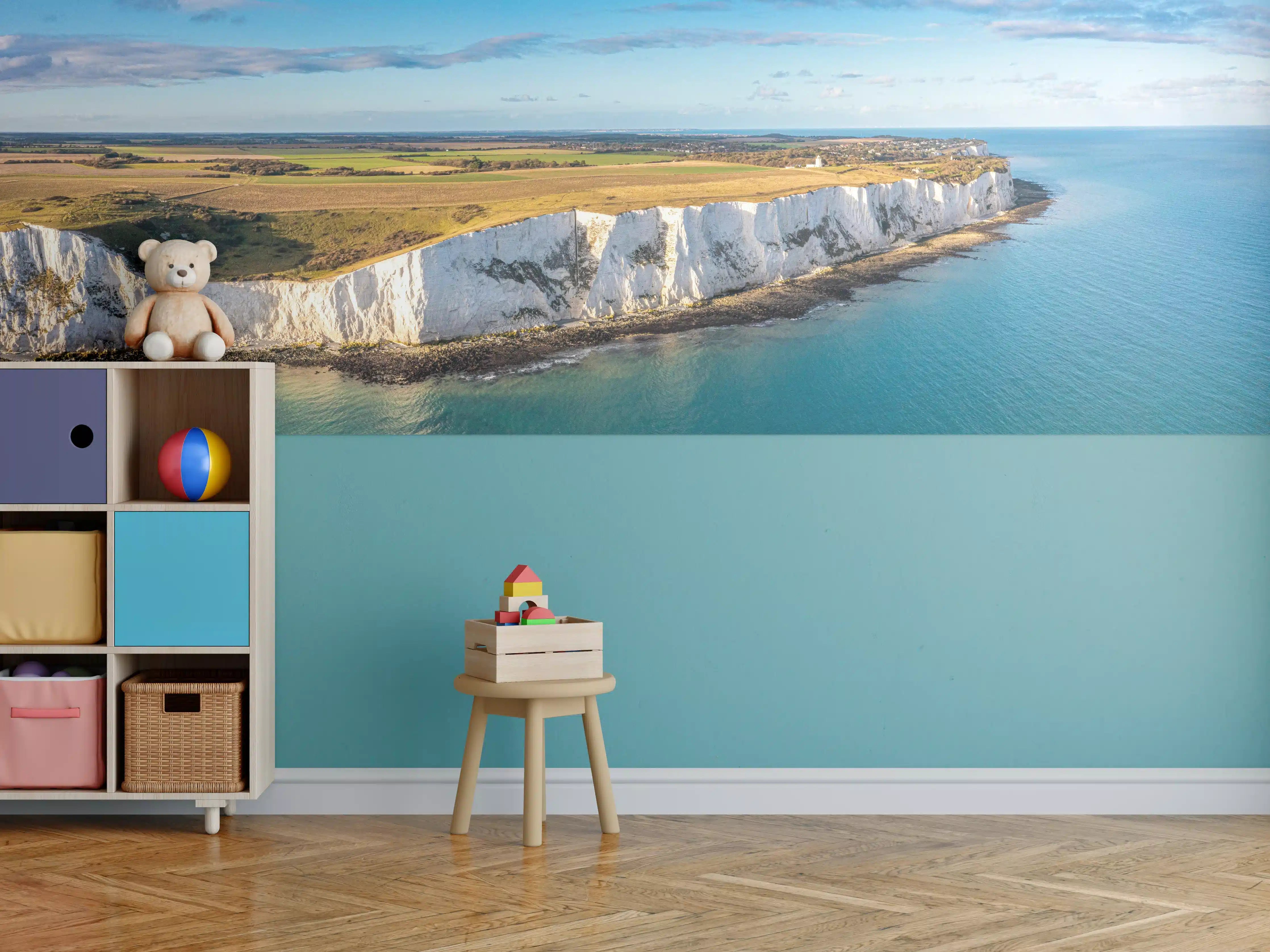 Kinderzimmer Wandgestaltung - Strahlende White Cliffs of Dover