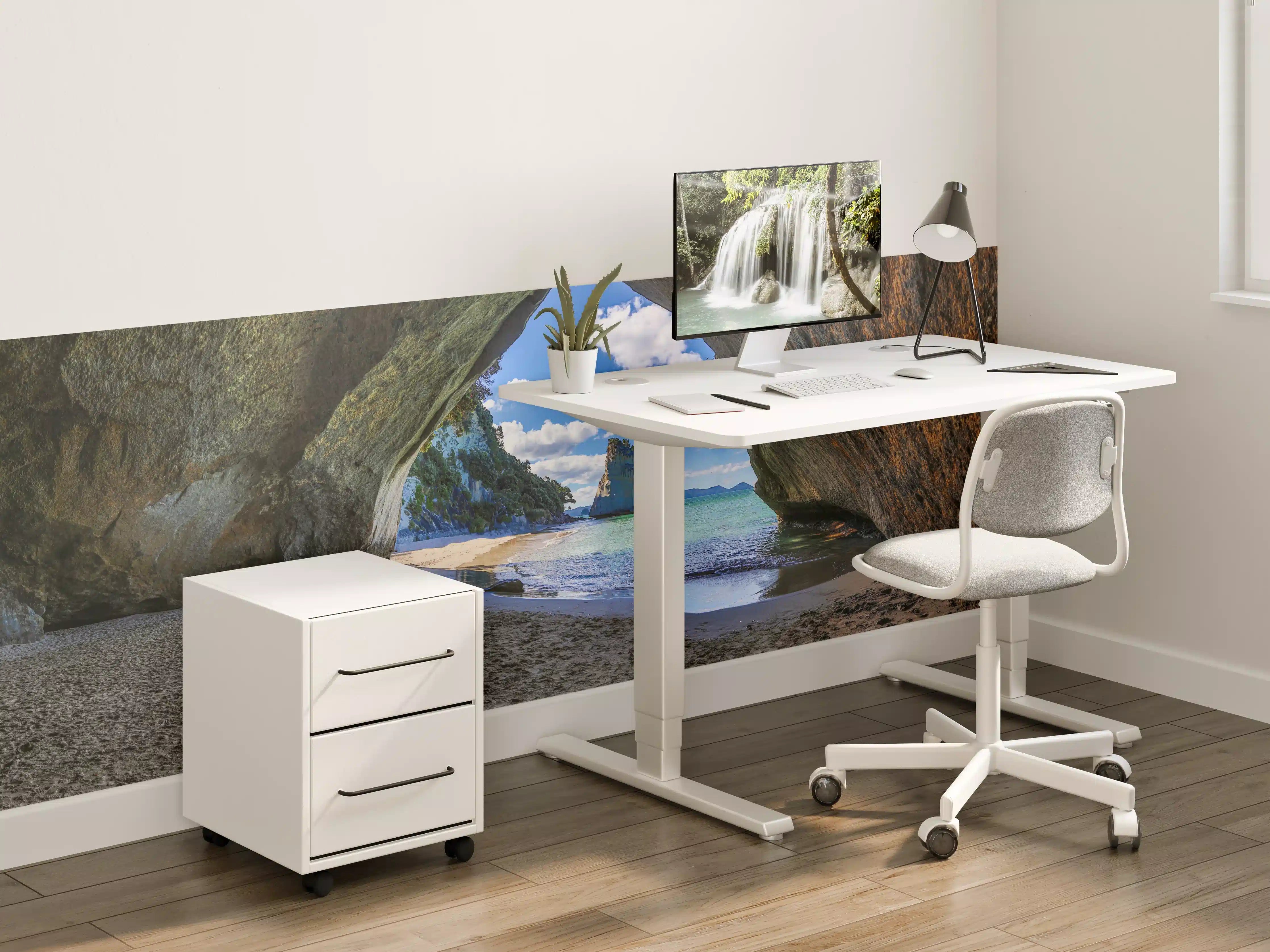 Kinderzimmer Wandgestaltung - Strandblick auf Hoho-Rock