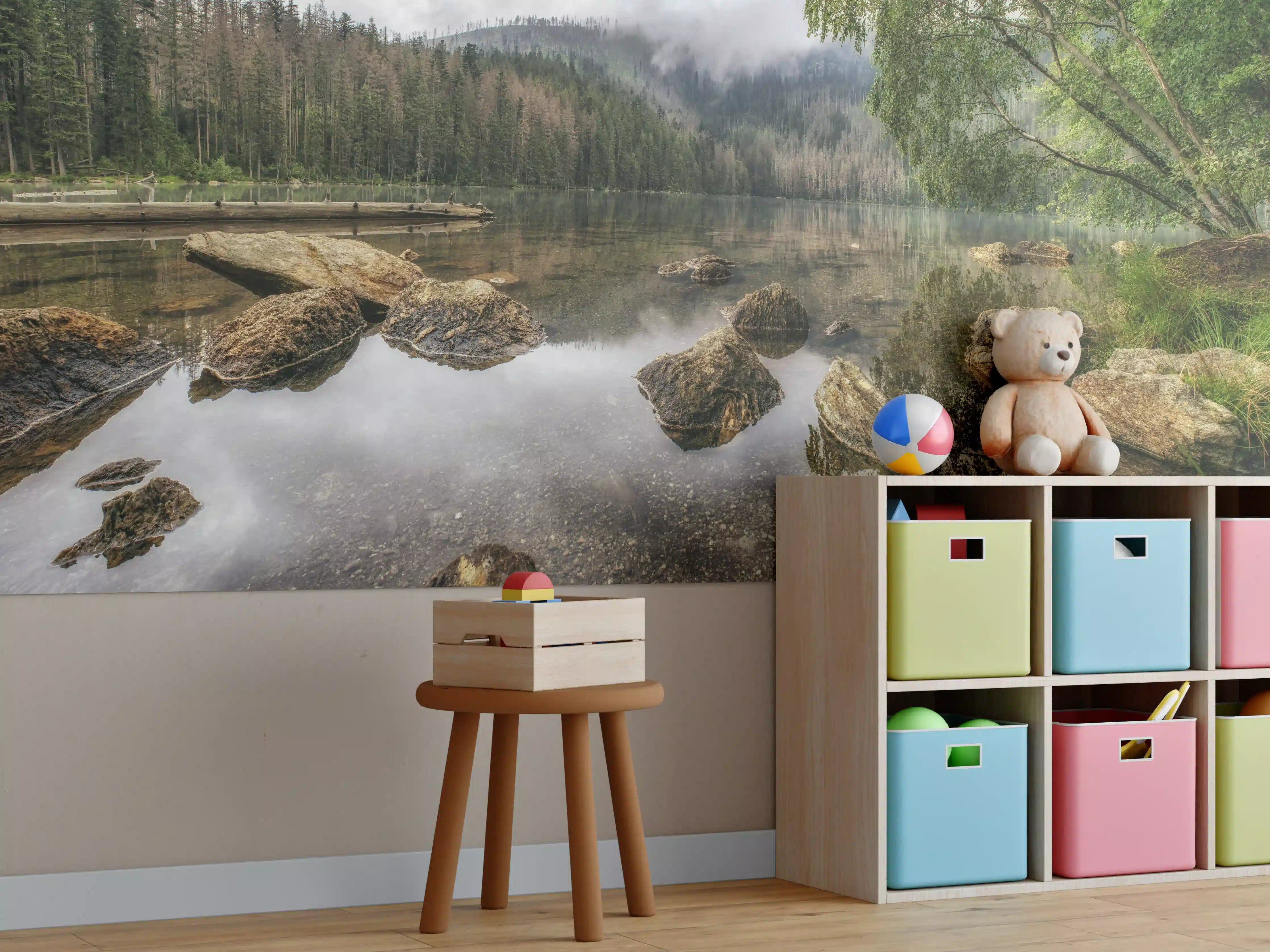 Kinderzimmer Wandgestaltung - Sumava - Schwarzer See - Tschechische Republik