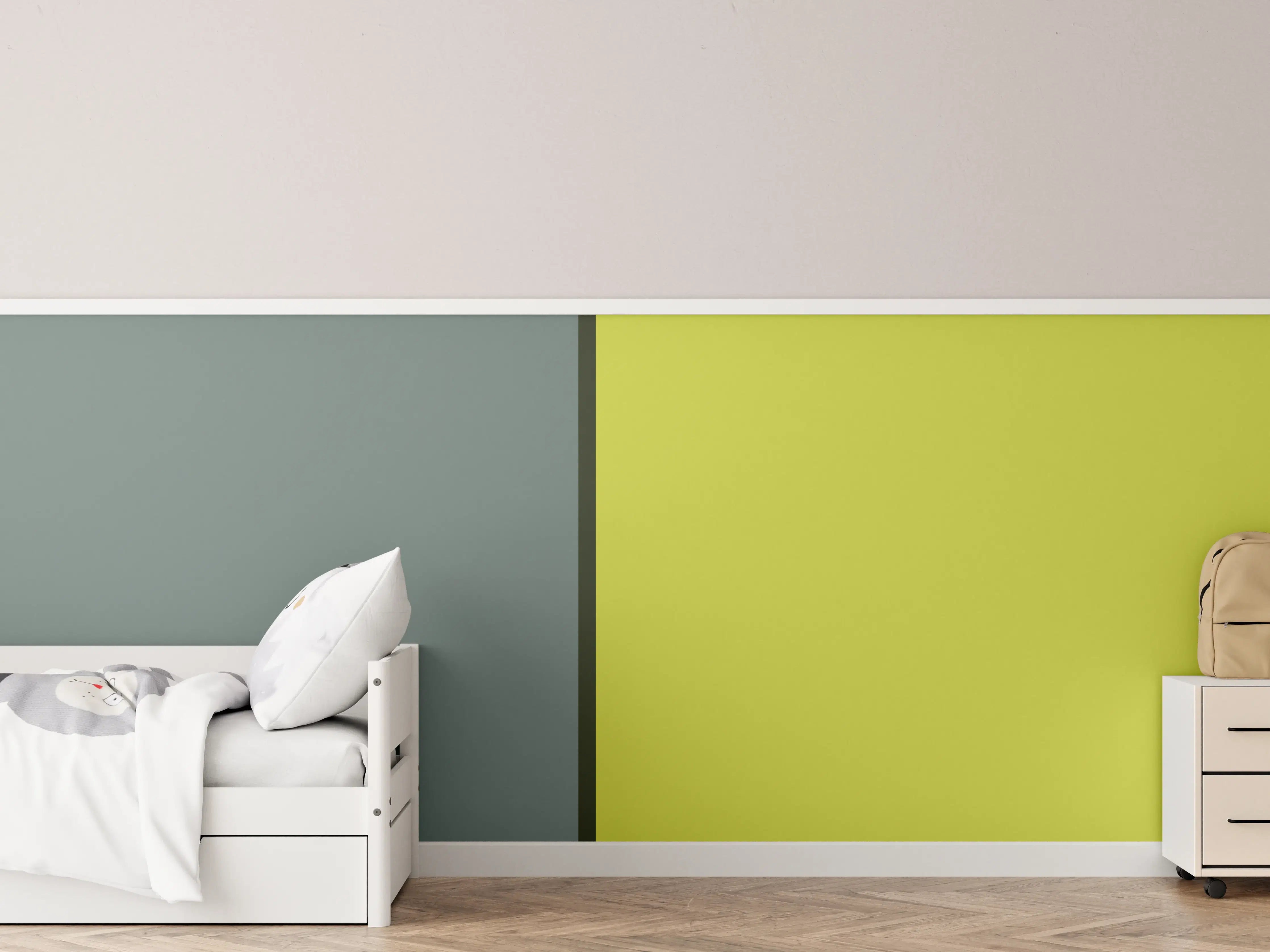 Kinderzimmer Wandgestaltung - The Greens - Easy Vertical - Matcha