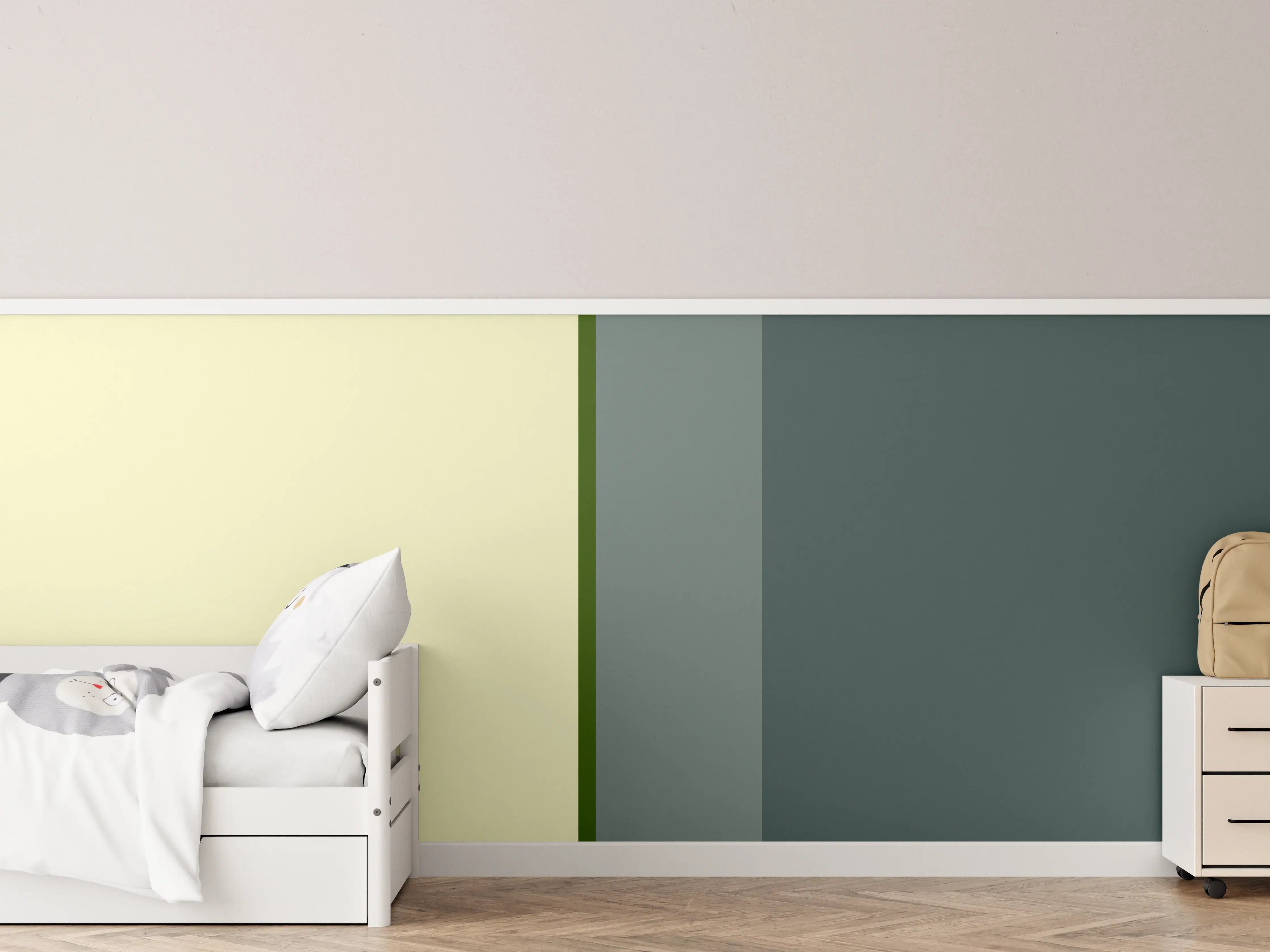 Kinderzimmer Wandgestaltung - The Greens - Vertical - Avocado