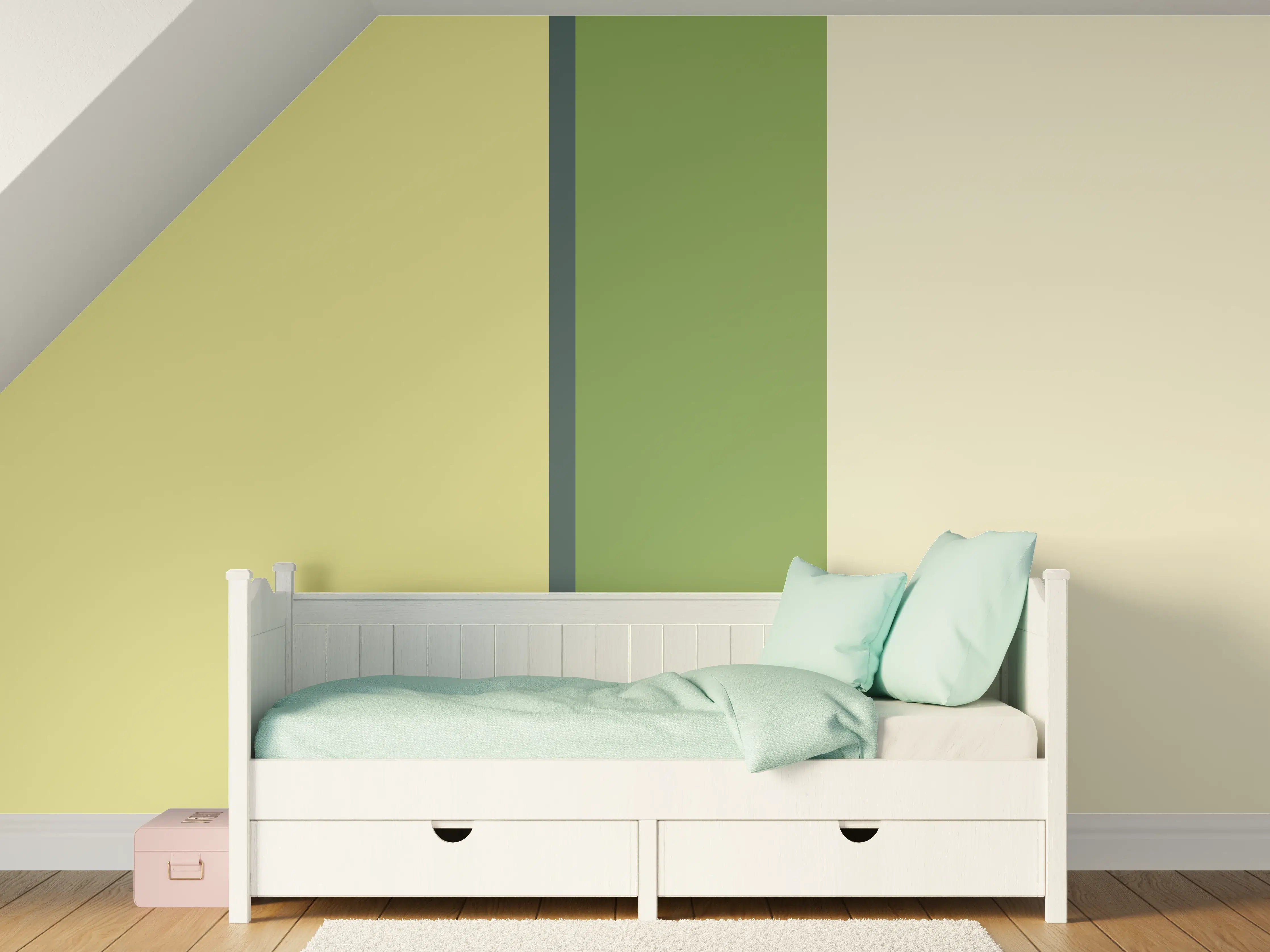 Kinderzimmer Wandgestaltung - The Greens - Vertical - Pistachio