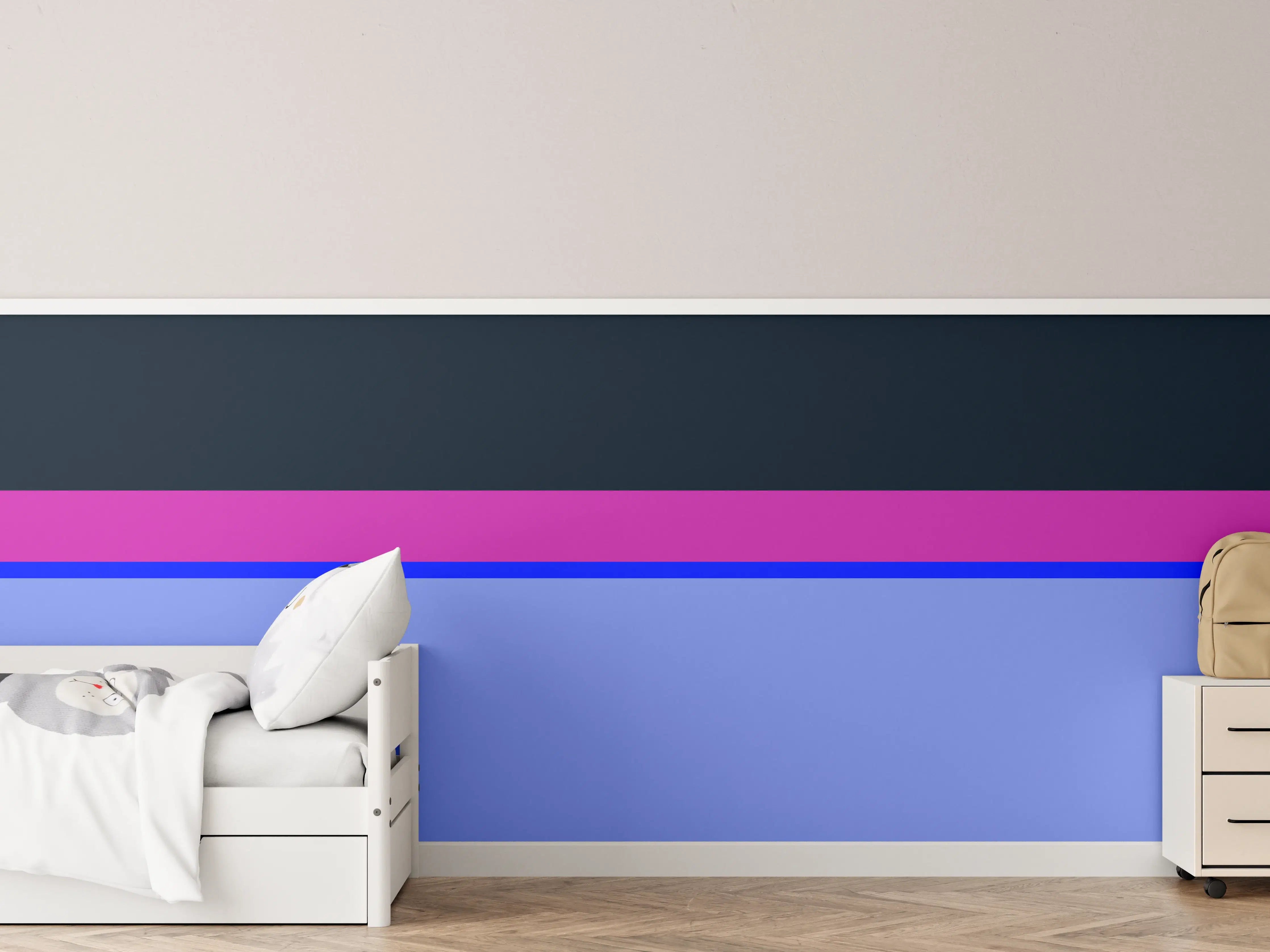 Kinderzimmer Wandgestaltung - The Neons - Horizontal - Luna