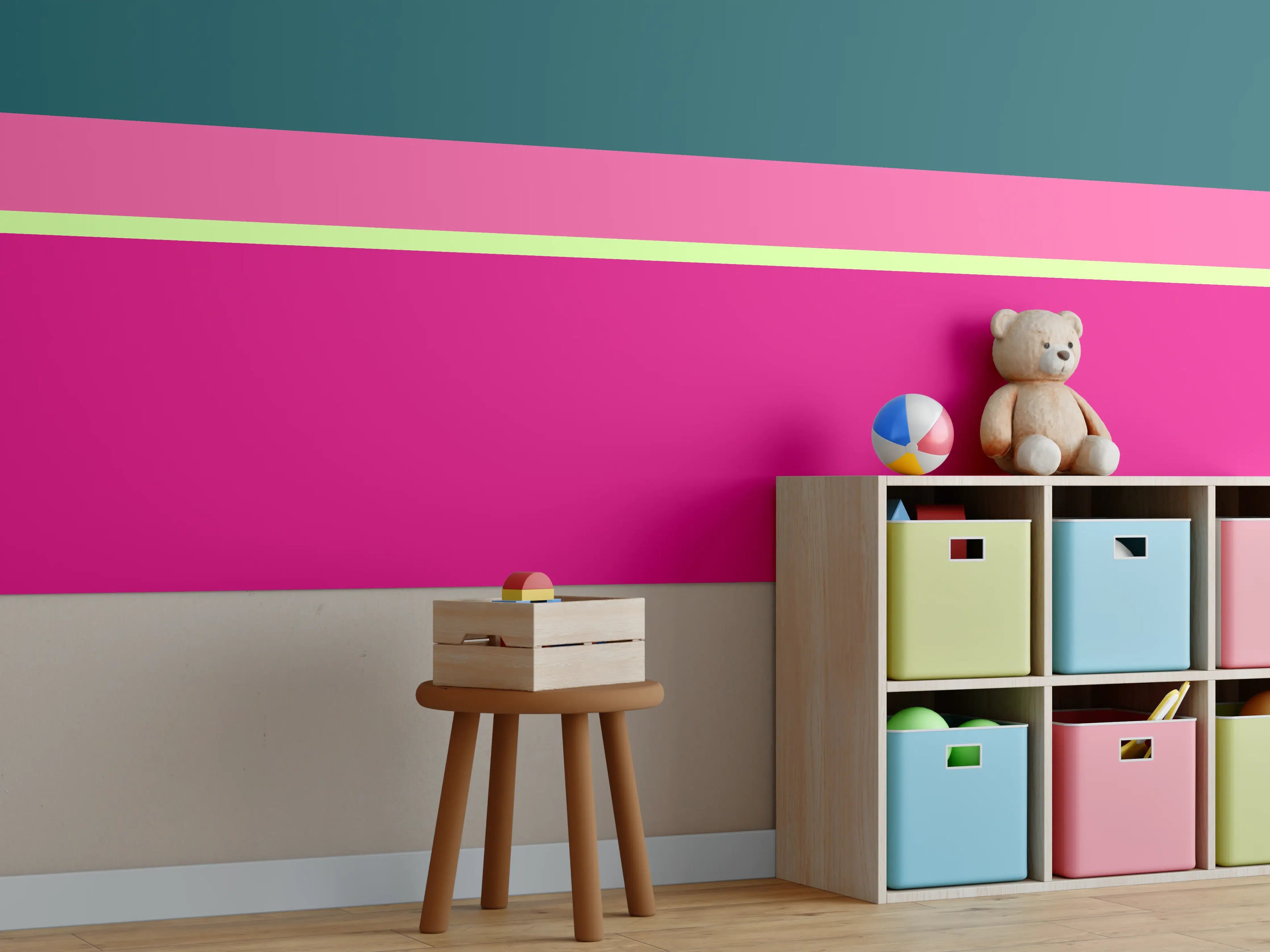 Kinderzimmer Wandgestaltung - The Neons - Horizontal - Lyra