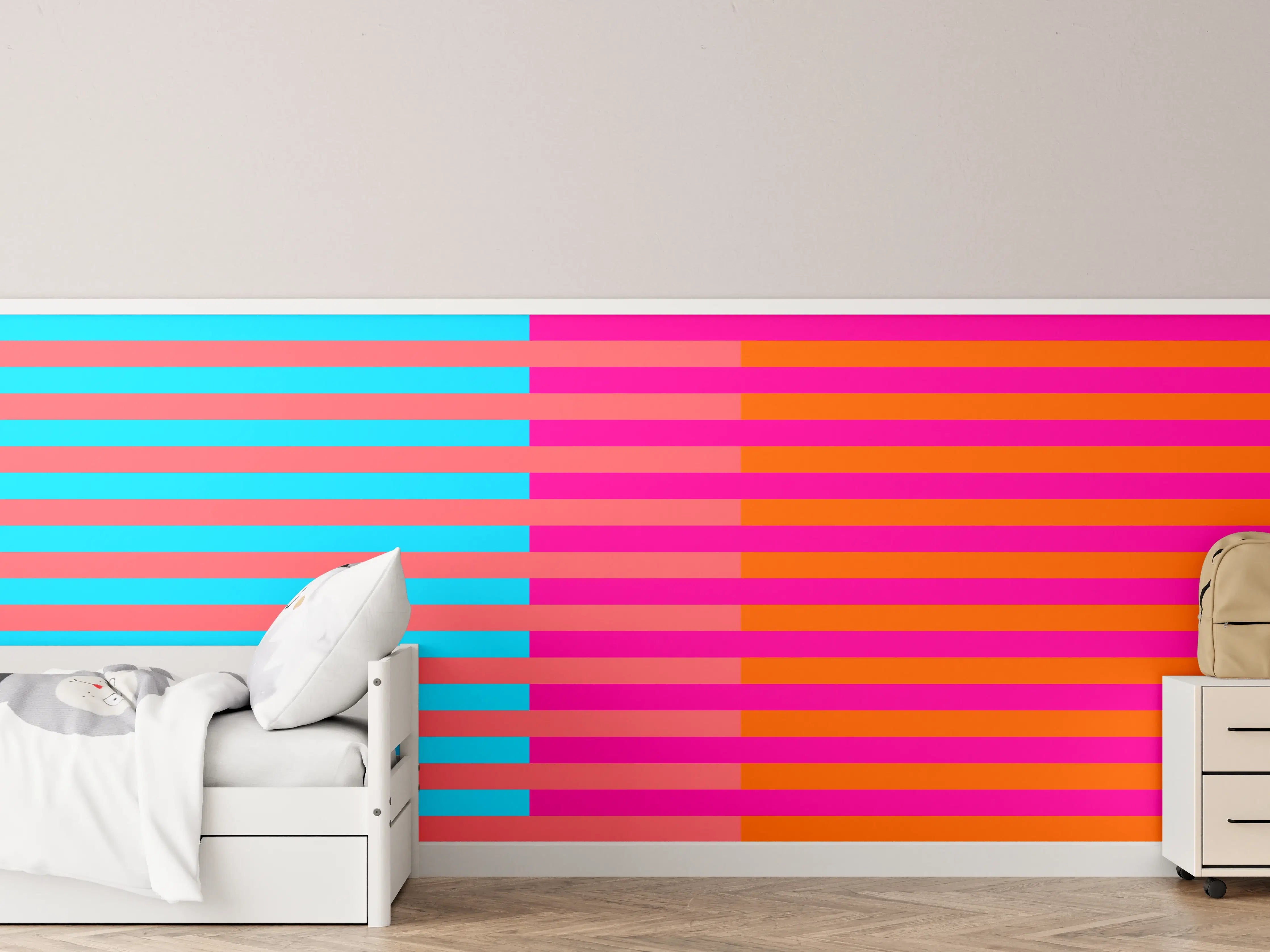 Kinderzimmer Wandgestaltung - The Neons - Multy Stripes - Nova