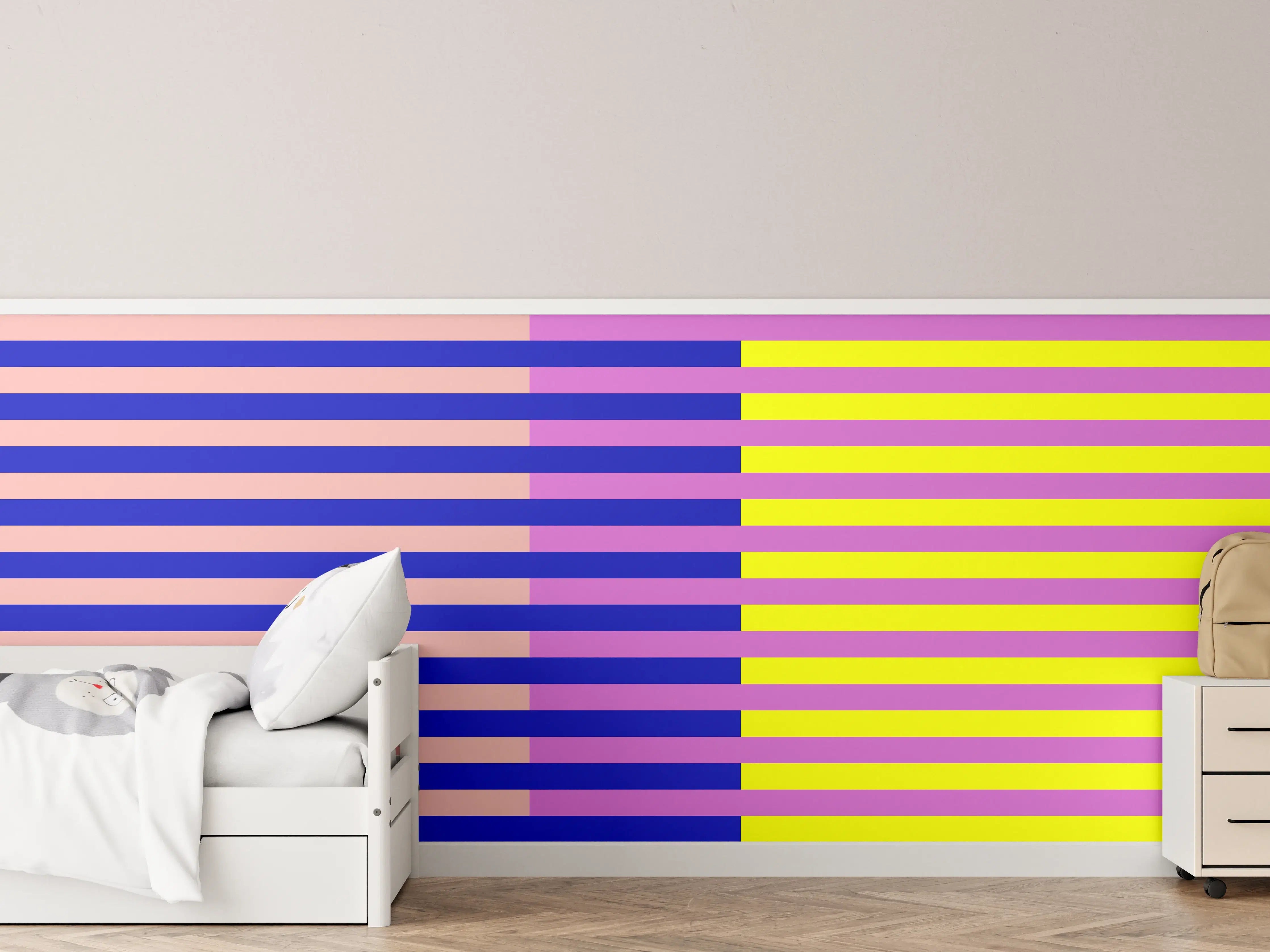 Kinderzimmer Wandgestaltung - The Neons - Multy Stripes - Stellar