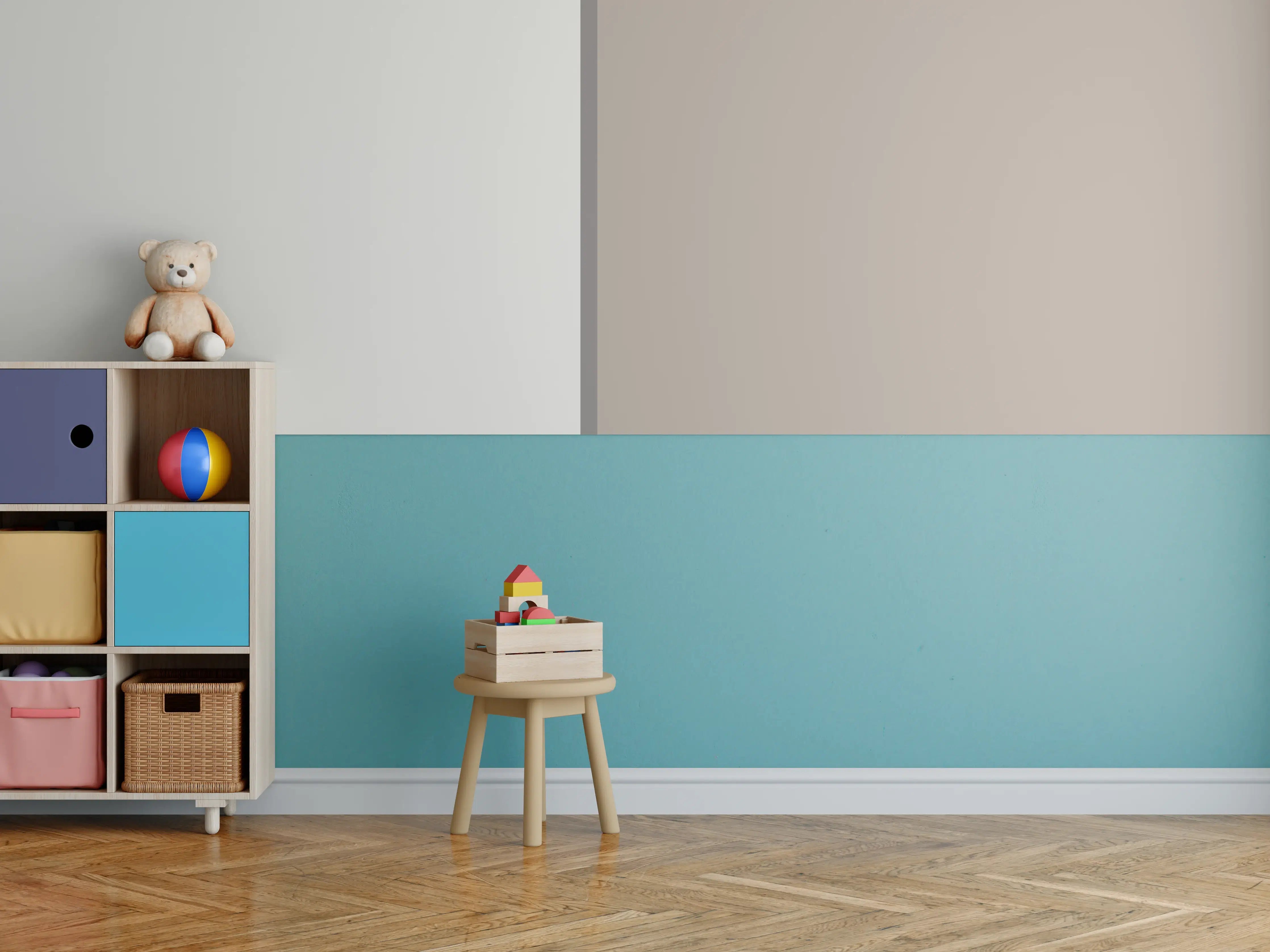 Kinderzimmer Wandgestaltung - The Nudes - Easy Vertikal - Fog