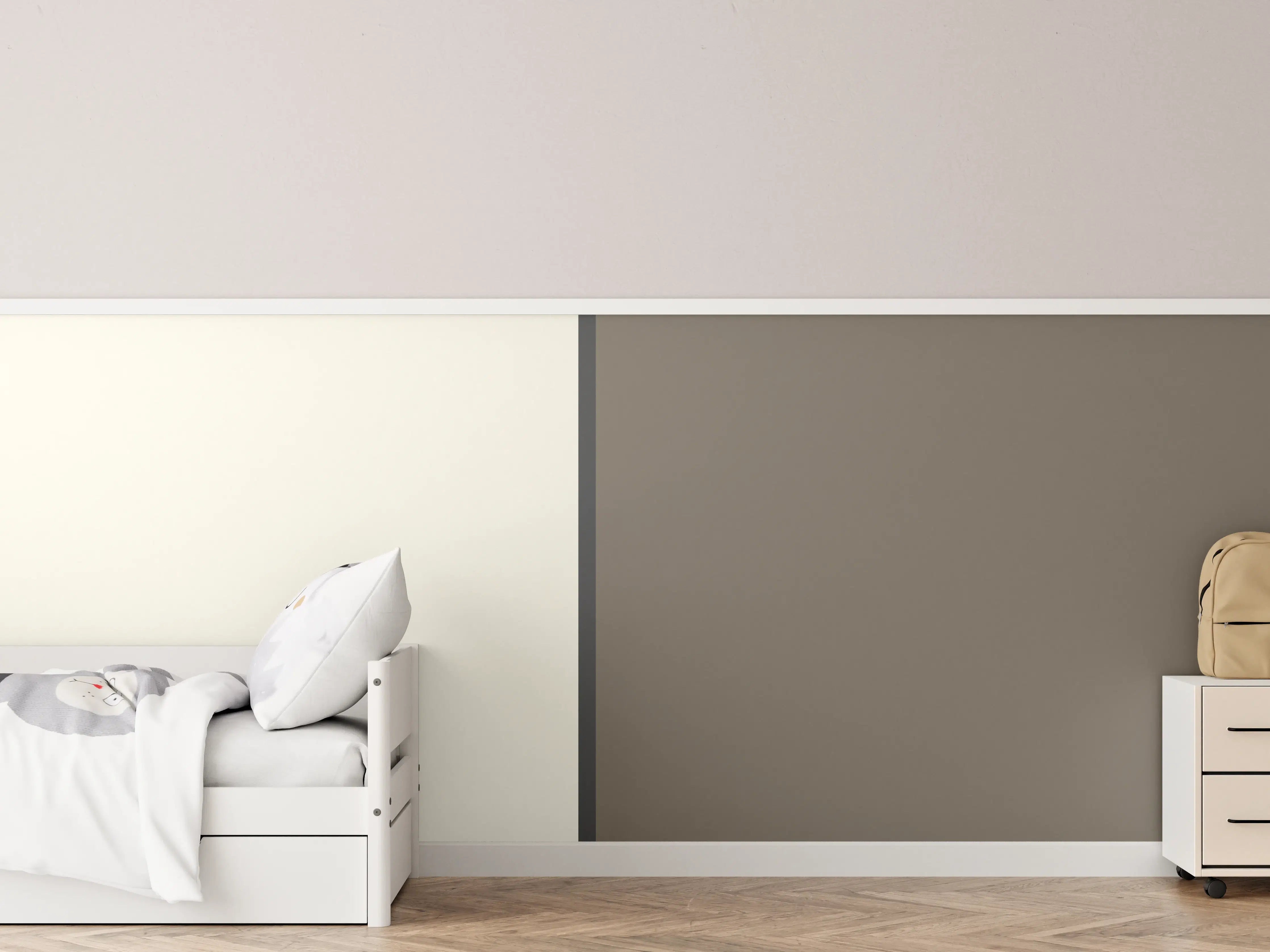 Kinderzimmer Wandgestaltung - The Nudes - Easy Vertikal - Toffee