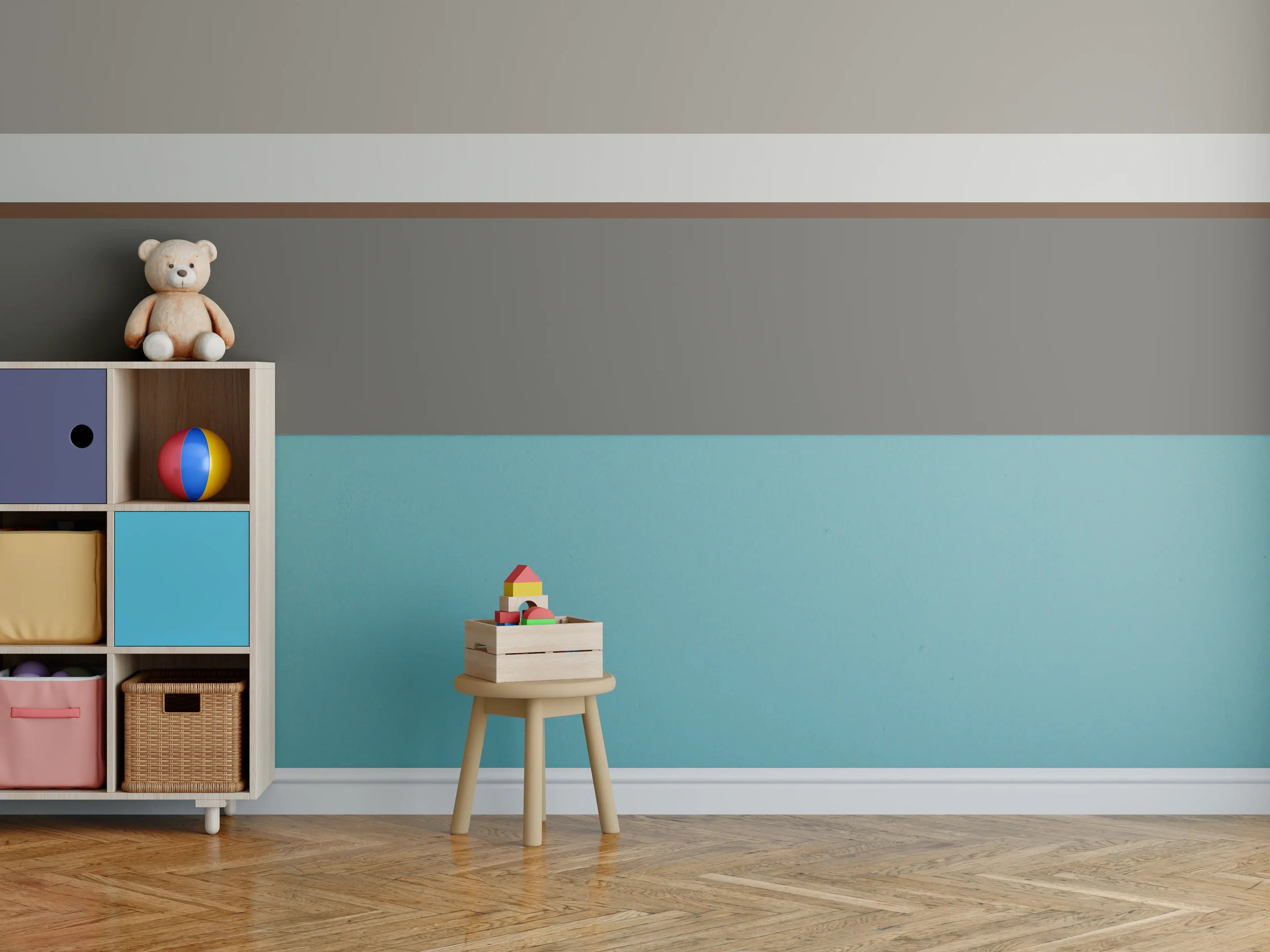 Kinderzimmer Wandgestaltung - The Nudes - Horizontal - Ash