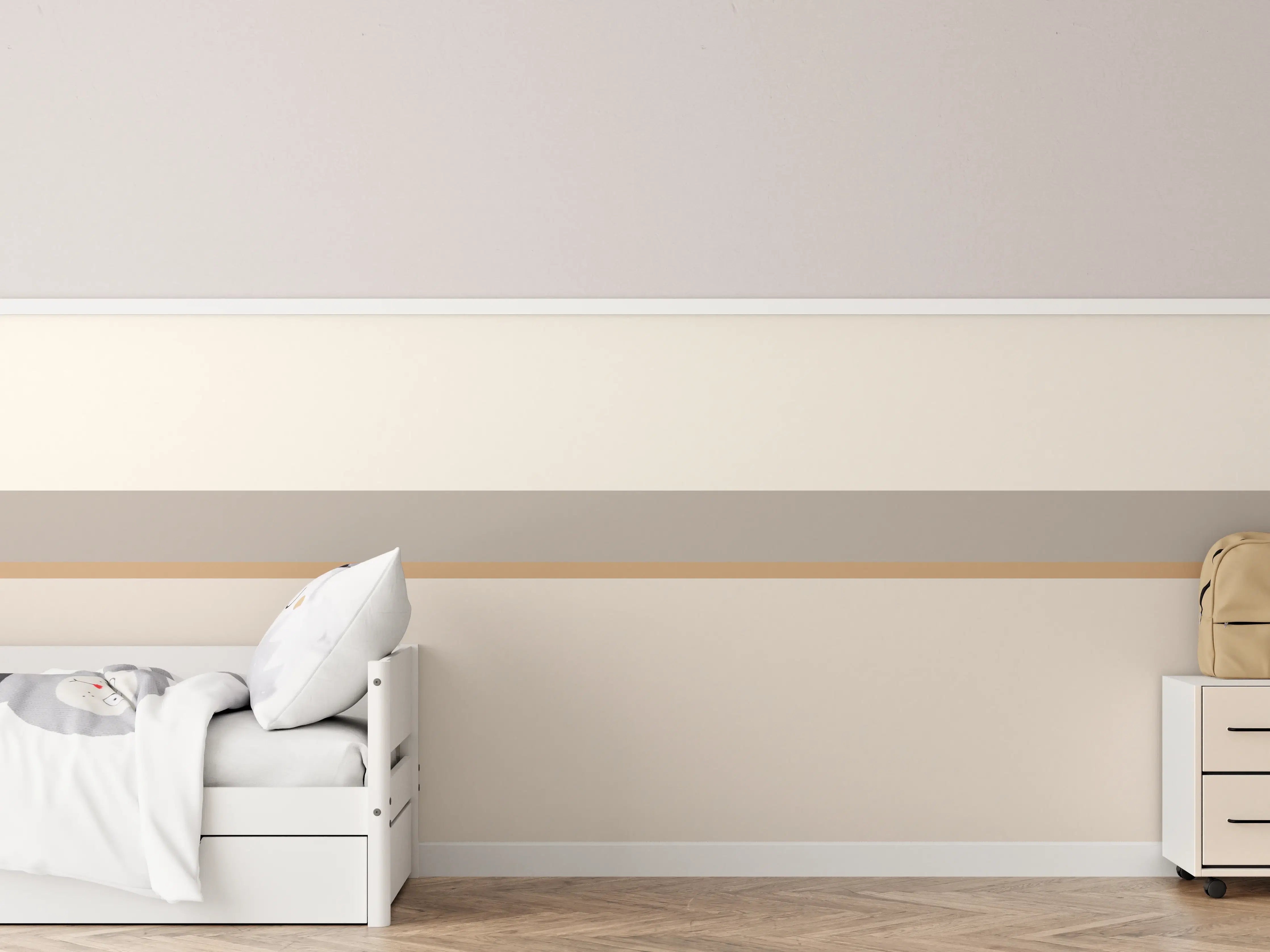 Kinderzimmer Wandgestaltung - The Nudes - Horizontal - Caramel
