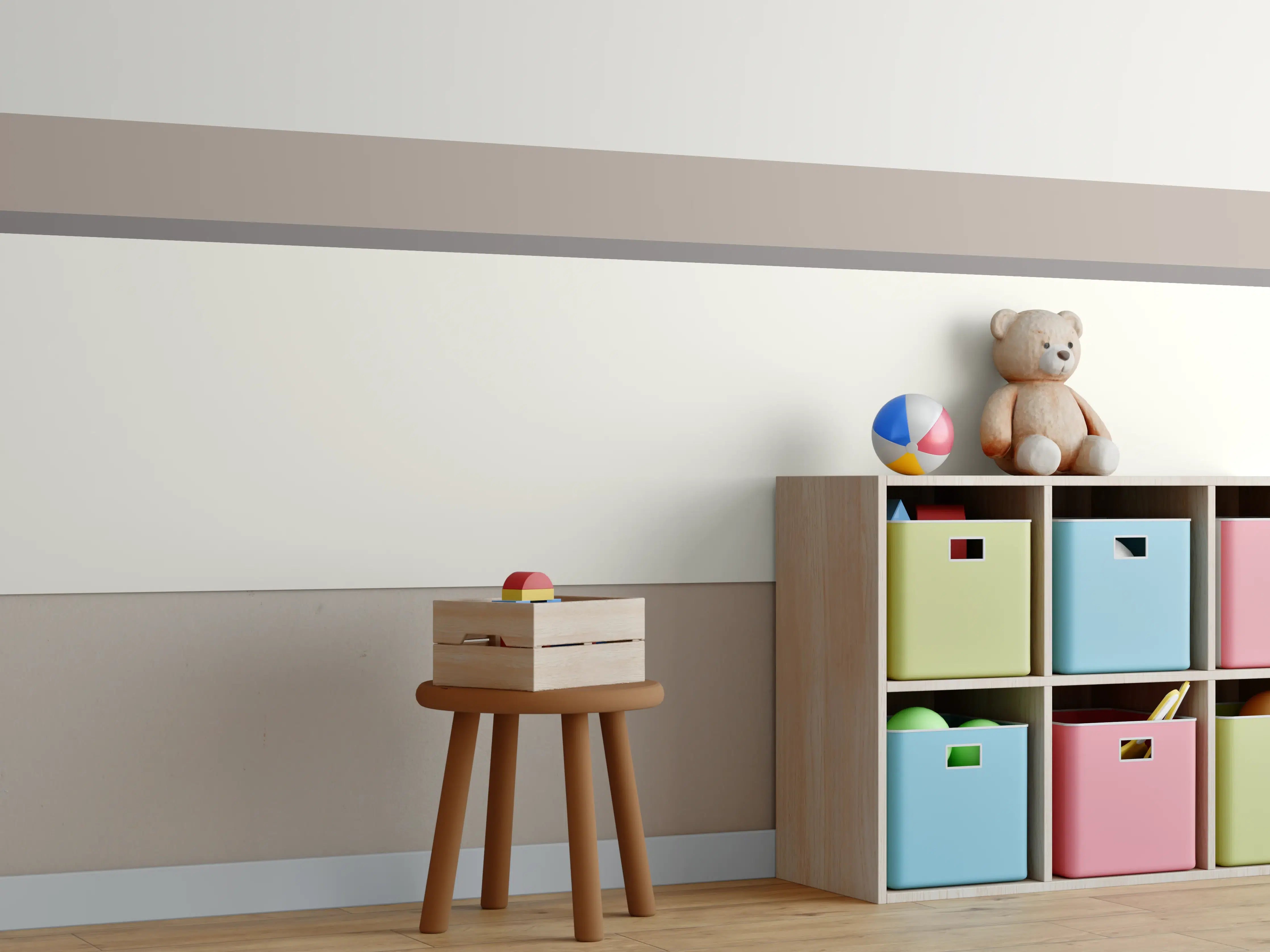 Kinderzimmer Wandgestaltung - The Nudes - Horizontal - Fog