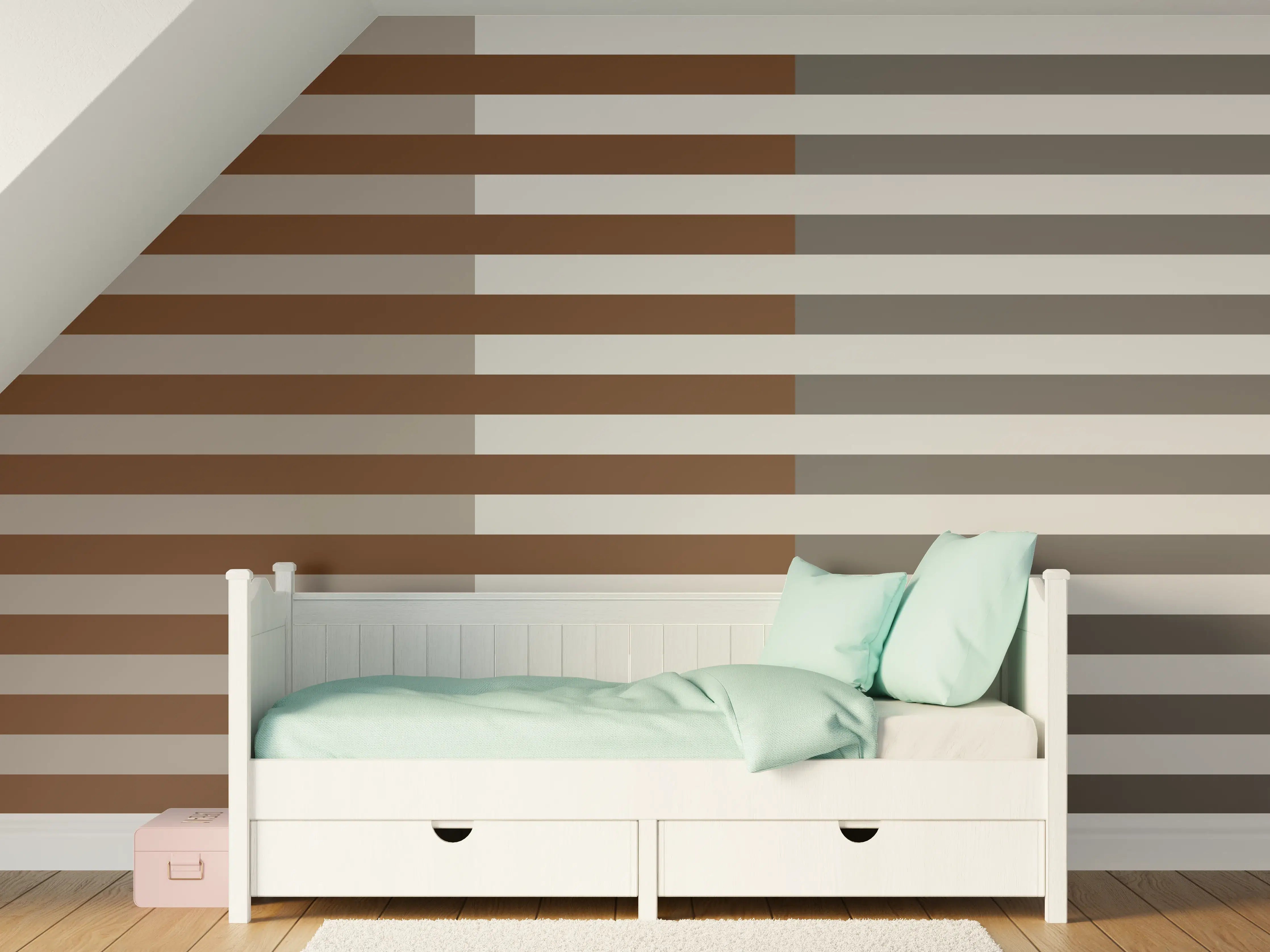 Kinderzimmer Wandgestaltung - The Nudes - Multy Stripes - Ash