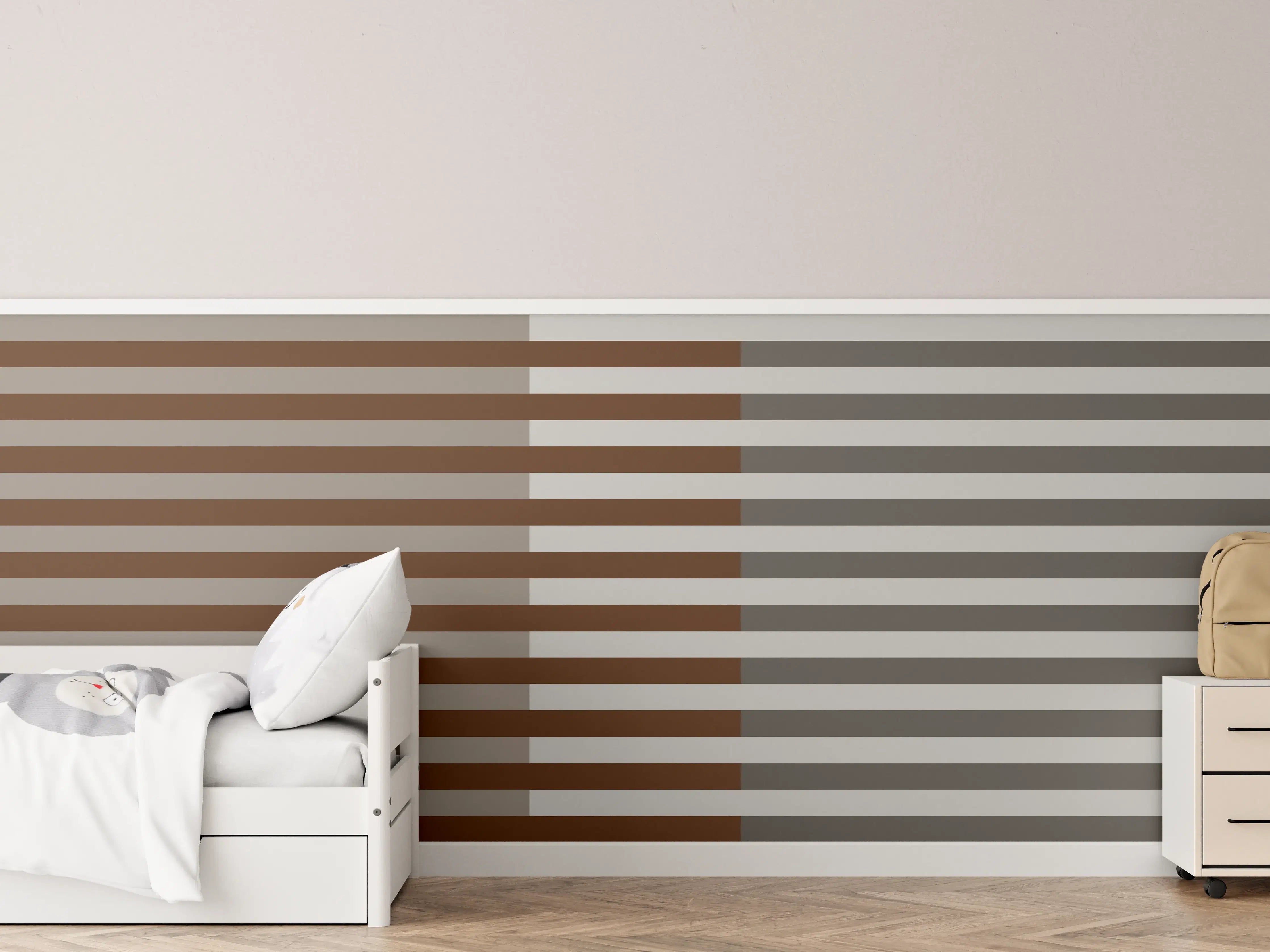 Kinderzimmer Wandgestaltung - The Nudes - Multy Stripes - Ash