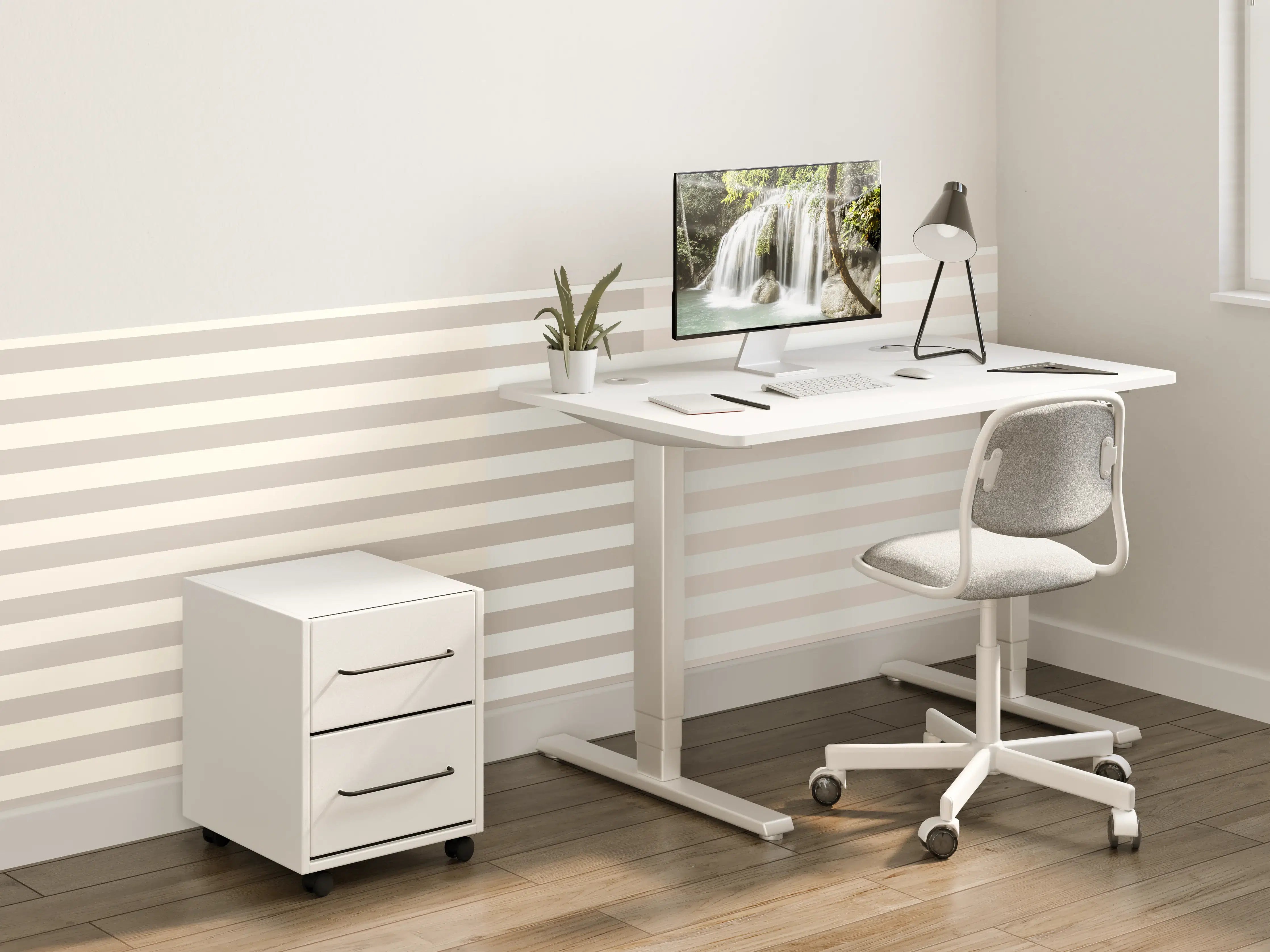 Kinderzimmer Wandgestaltung - The Nudes - Multy Stripes - Latte