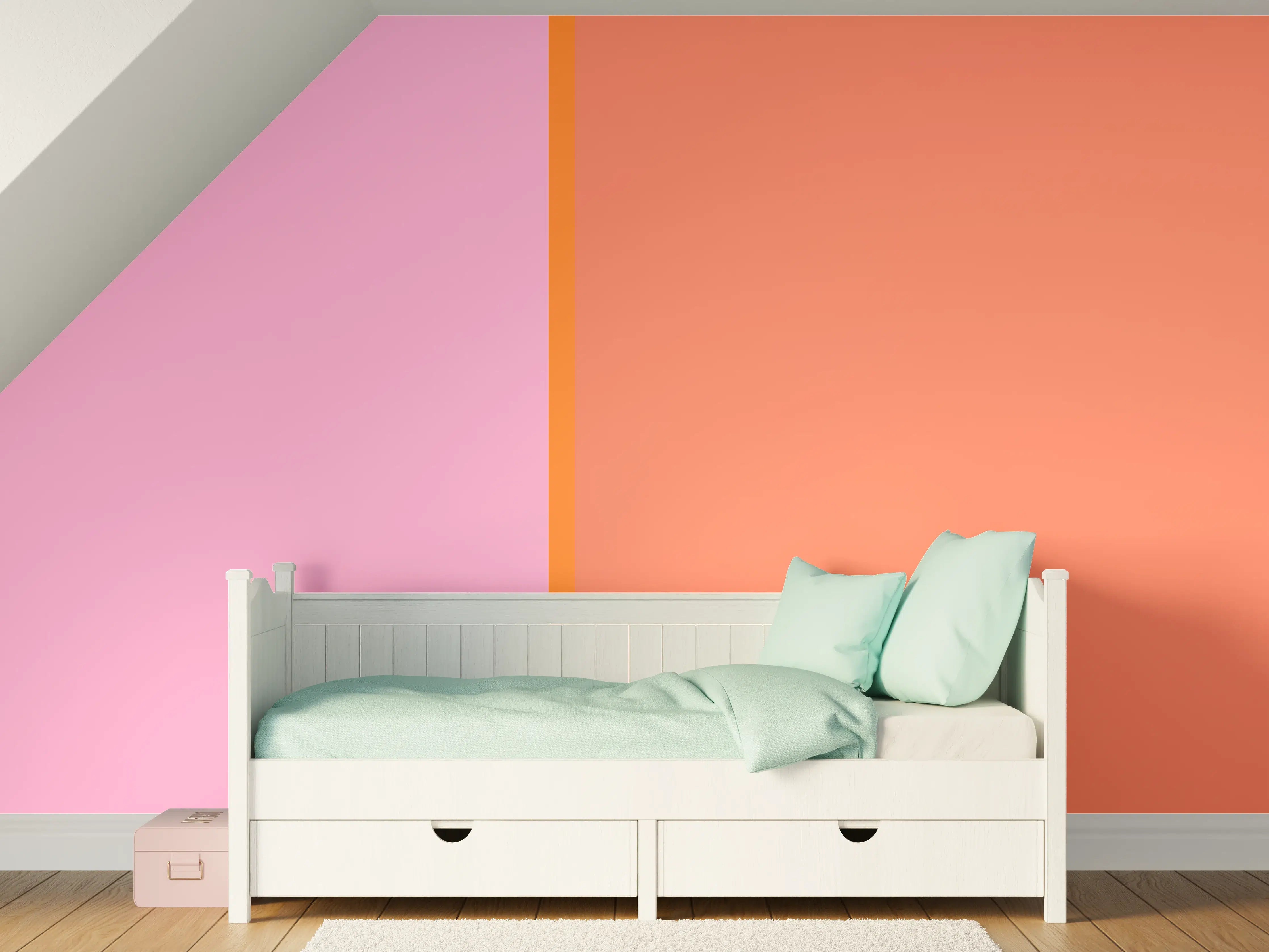 Kinderzimmer Wandgestaltung - The Oranges - Easy Vertical - Coral