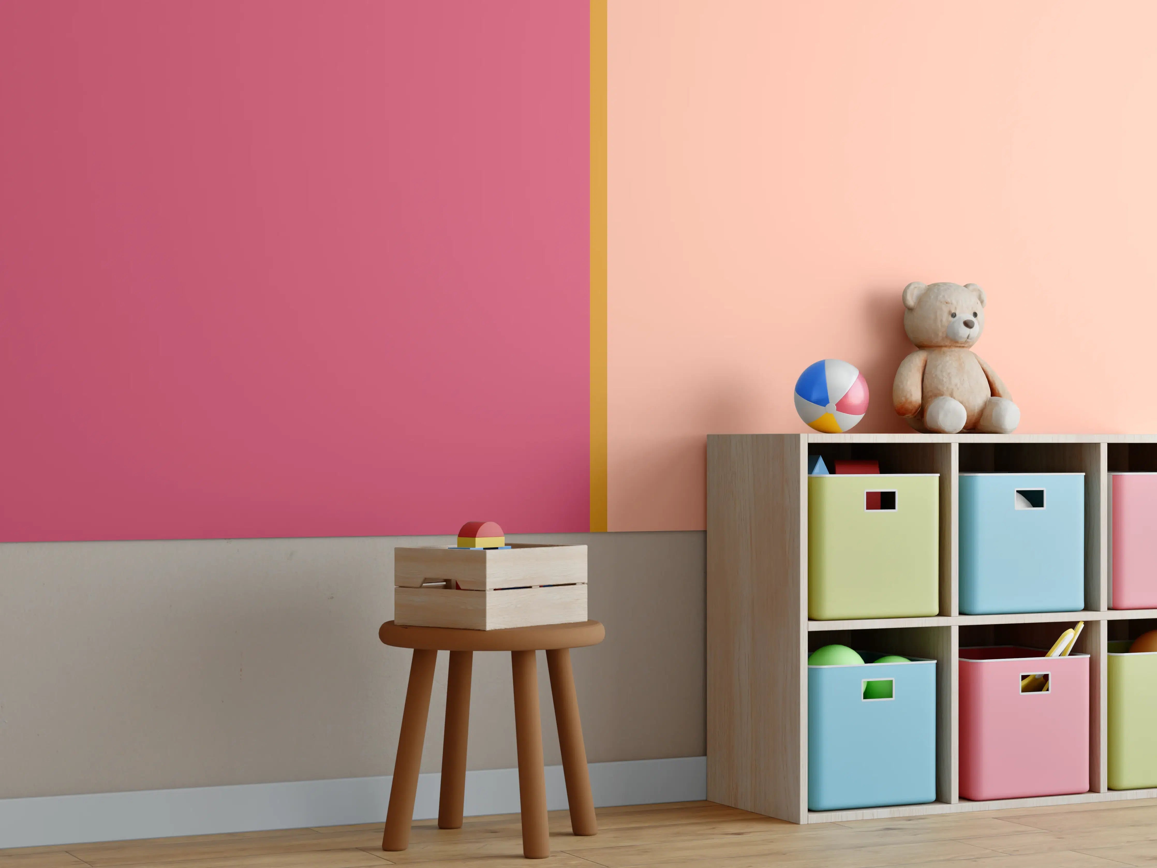 Kinderzimmer Wandgestaltung - The Oranges - Easy Vertical - Cotton Candy