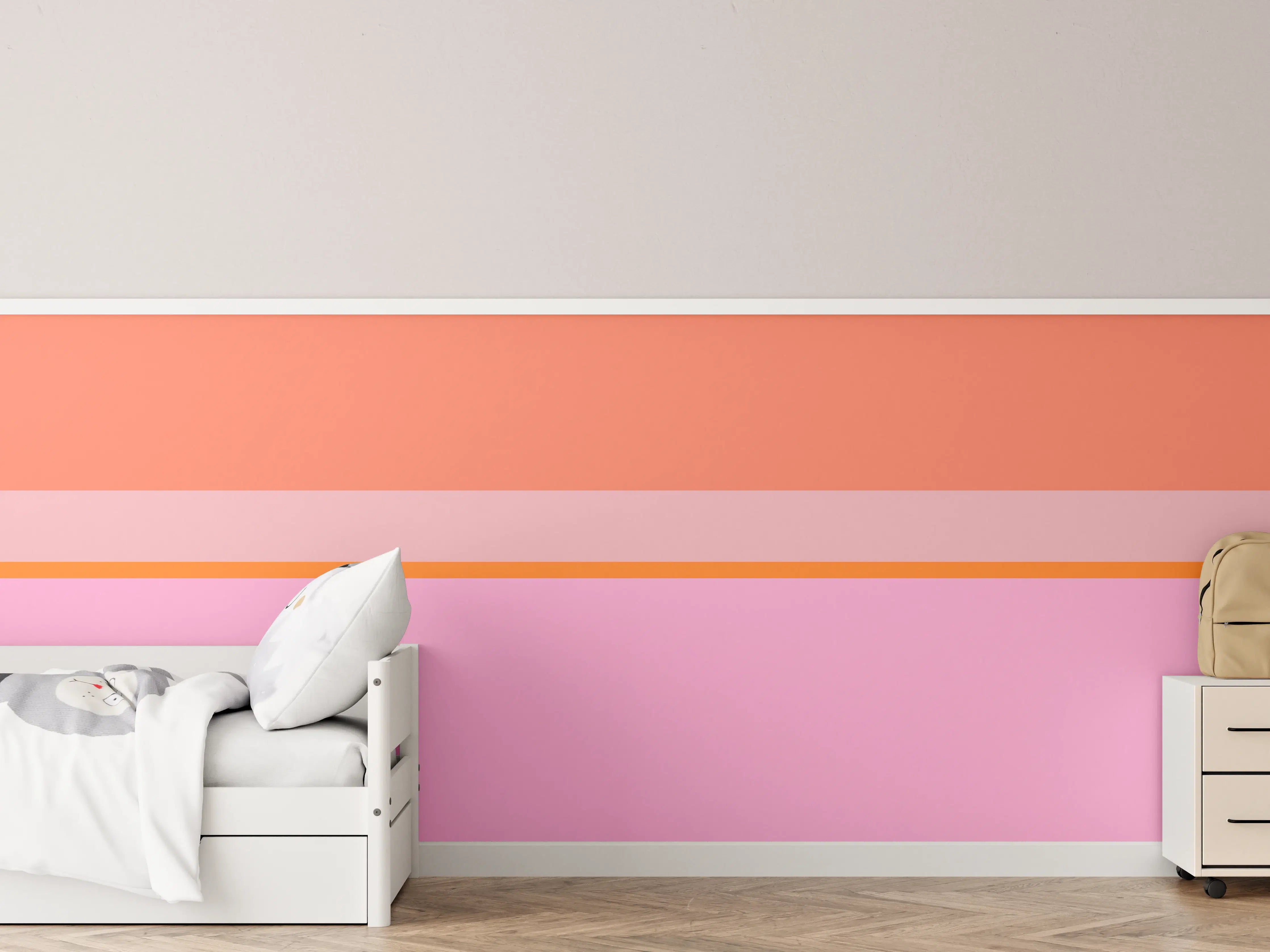 Kinderzimmer Wandgestaltung - The Oranges - Horizontal - Coral