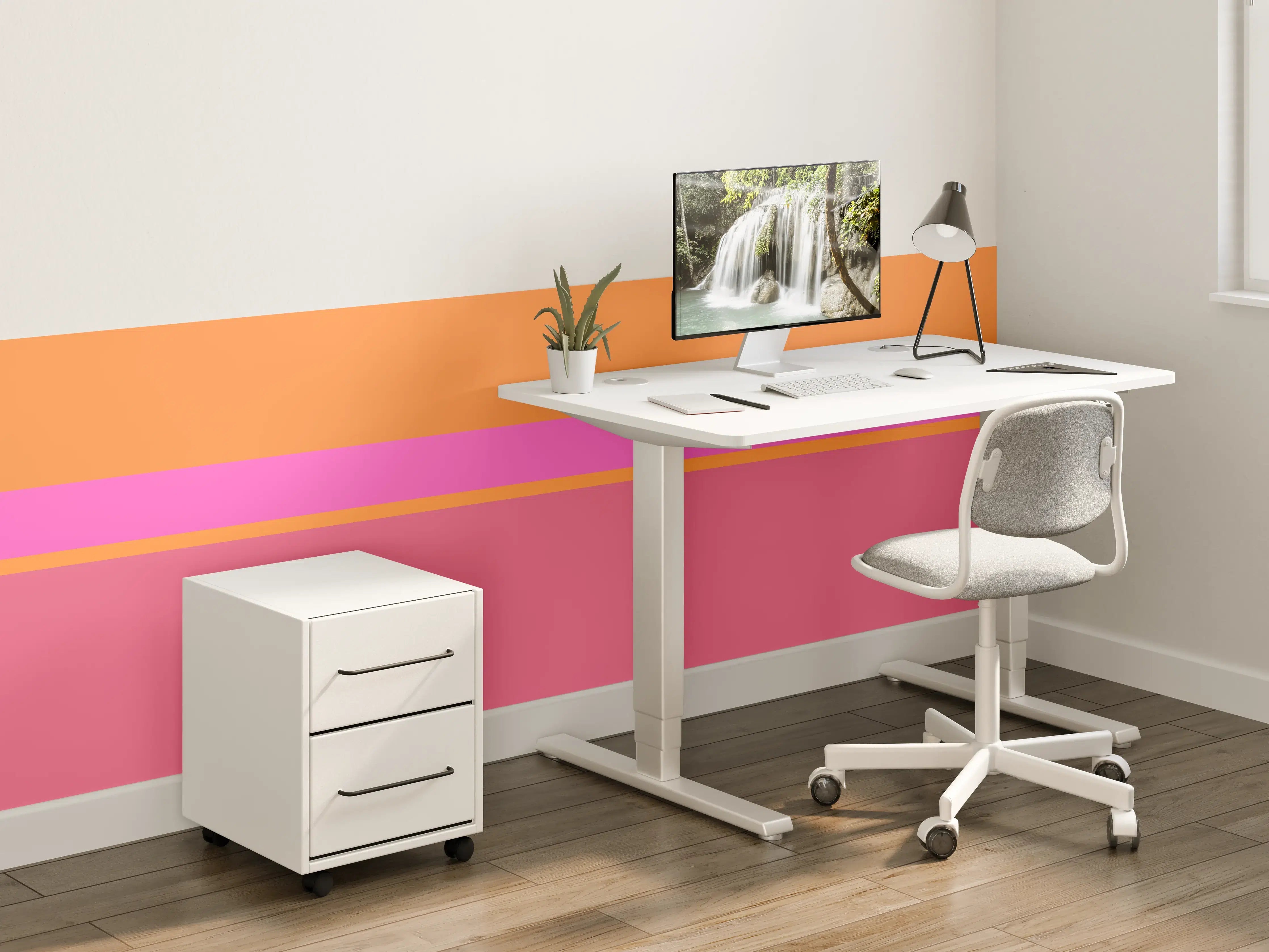 Kinderzimmer Wandgestaltung - The Oranges - Horizontal - Fuchsia