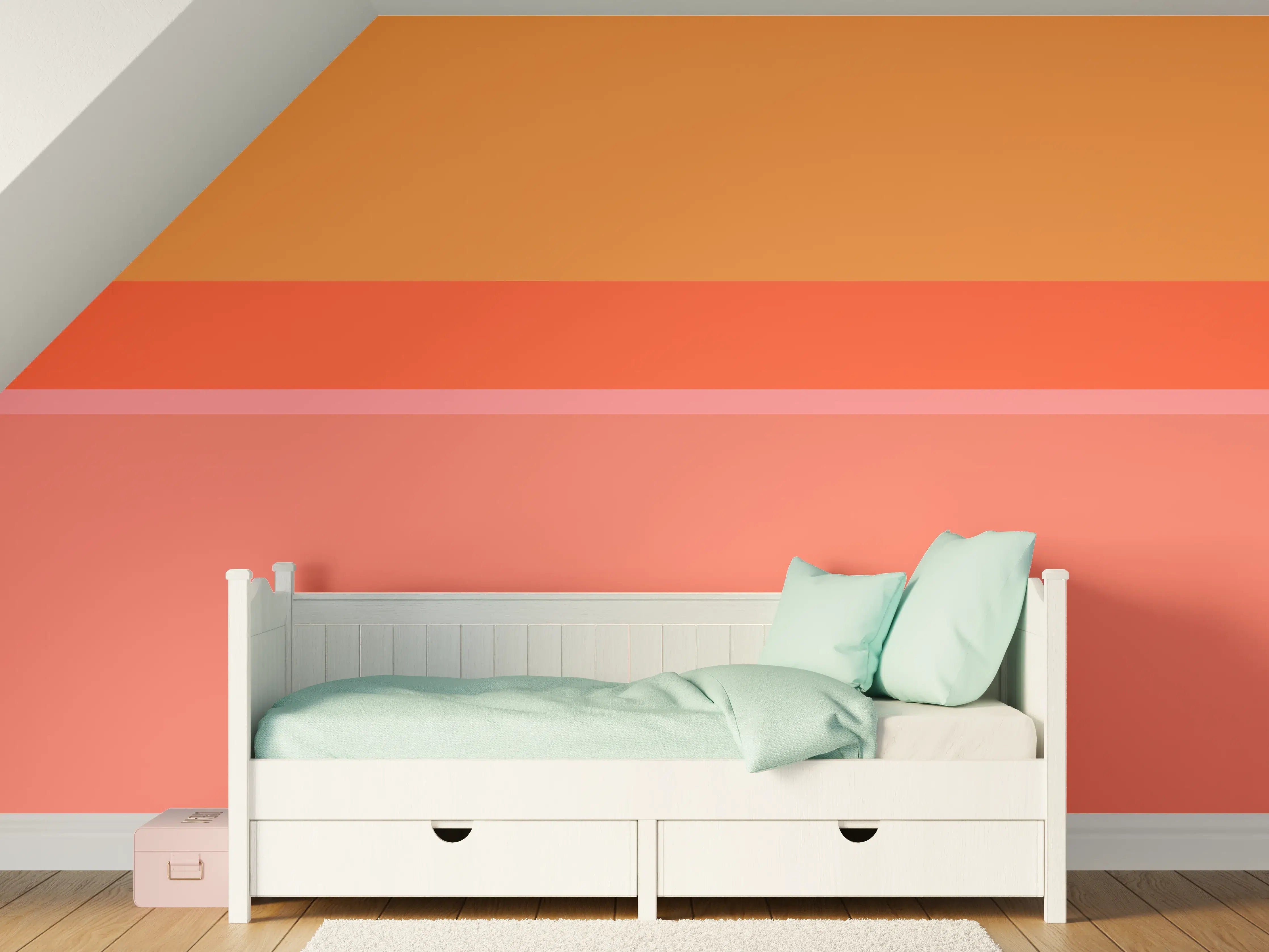 Kinderzimmer Wandgestaltung - The Oranges - Horizontal - Salmon