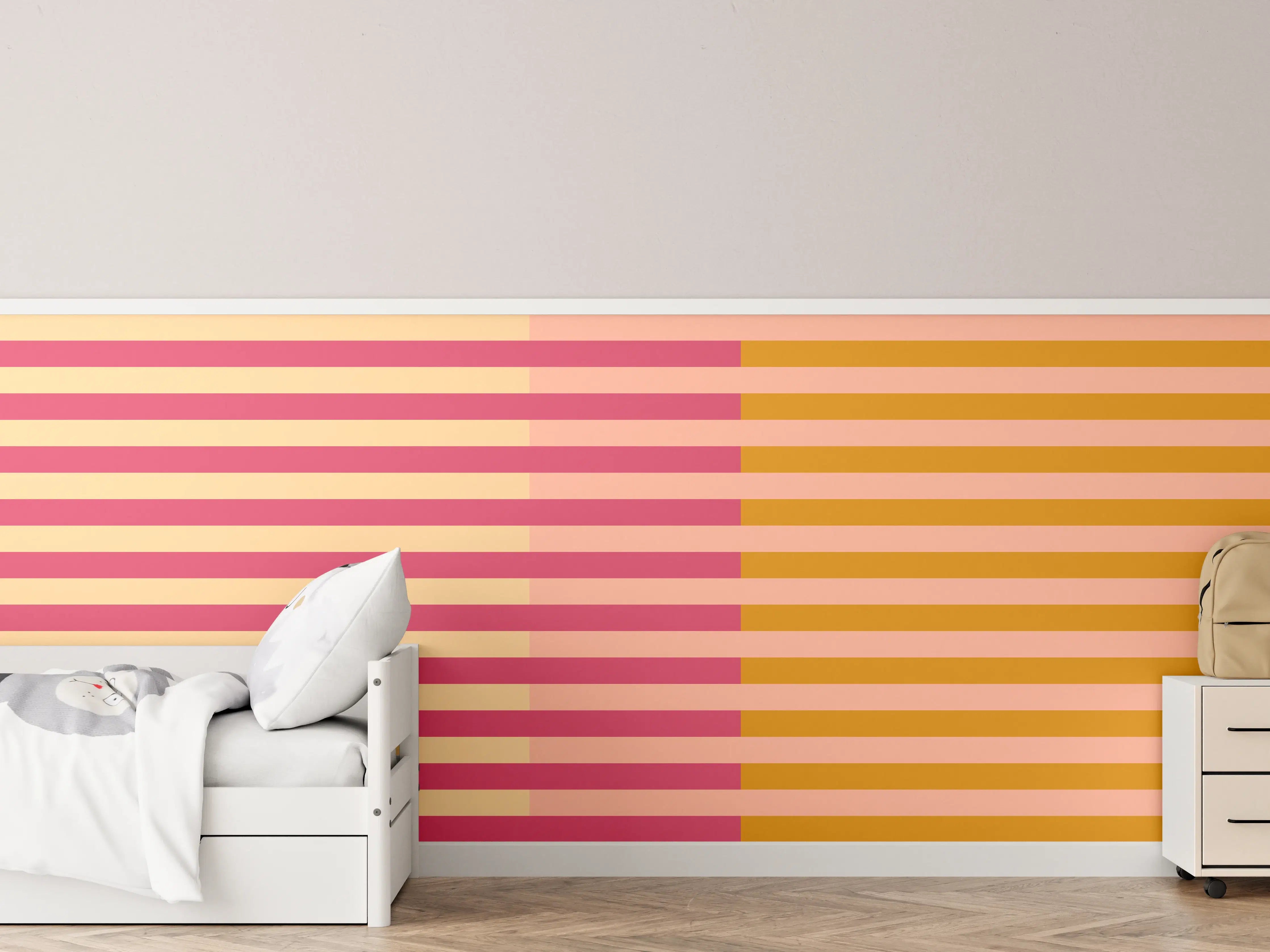 Kinderzimmer Wandgestaltung - The Oranges - Multy Stripes - Cotton Candy