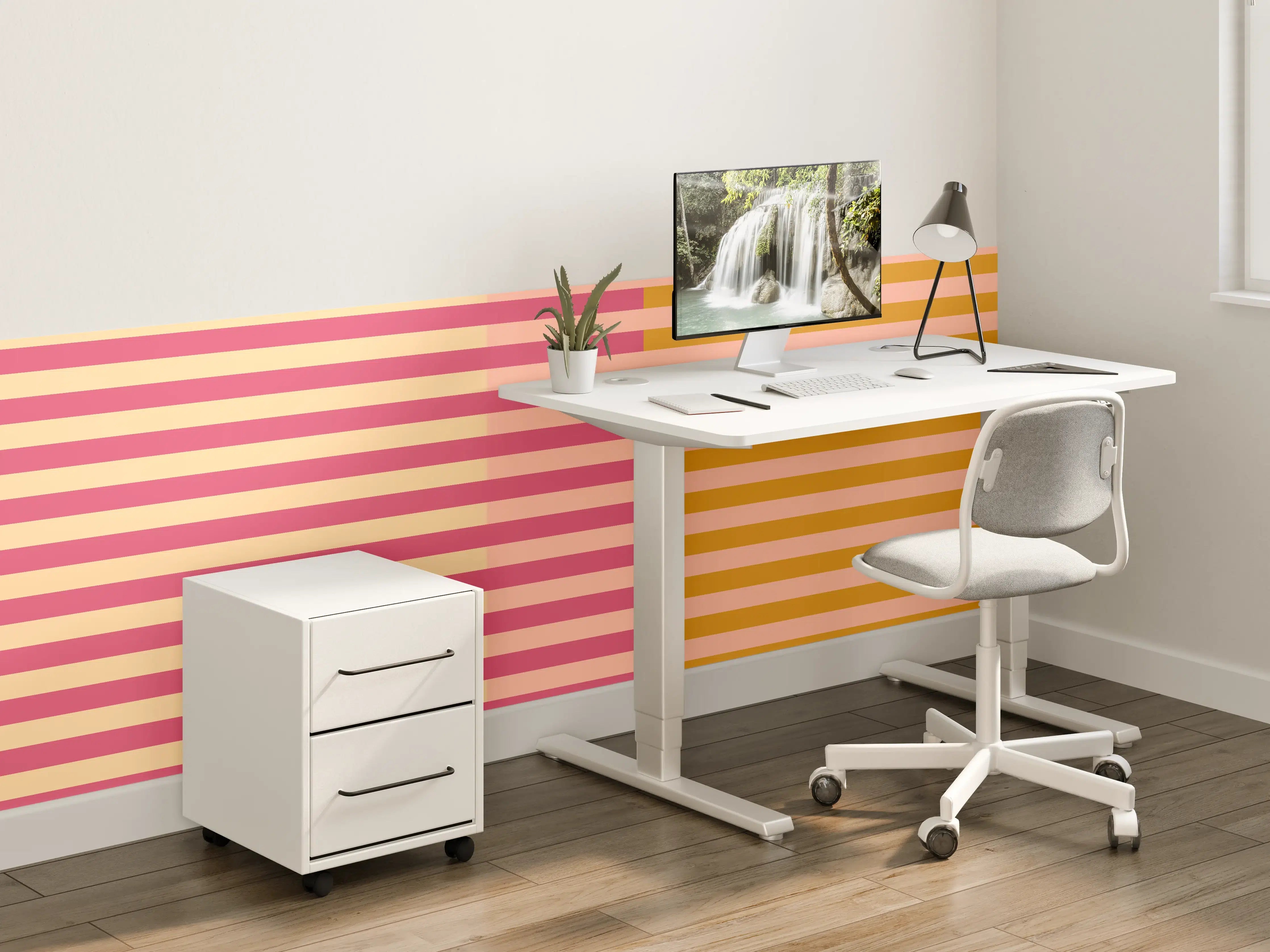 Kinderzimmer Wandgestaltung - The Oranges - Multy Stripes - Cotton Candy