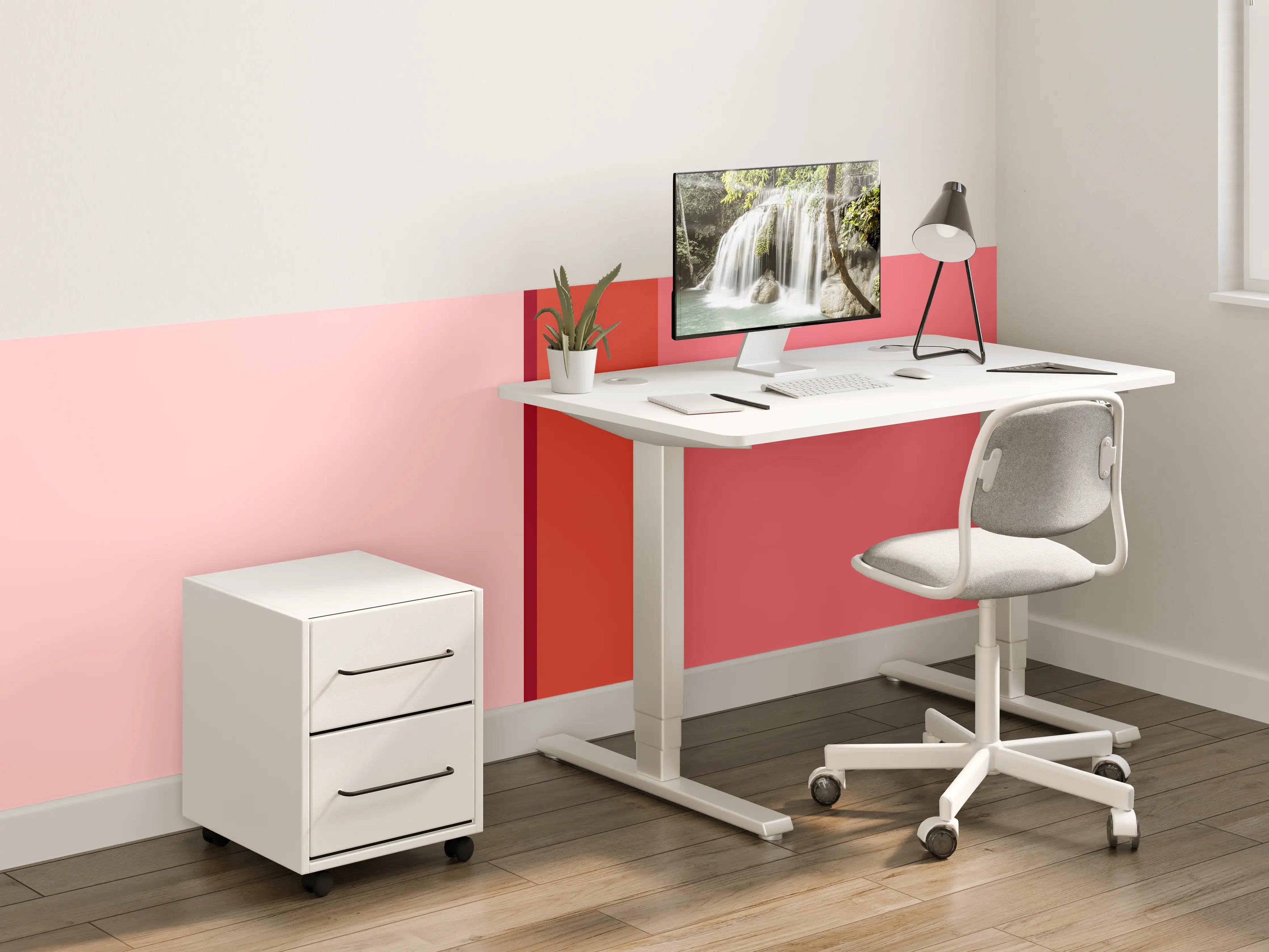 Kinderzimmer Wandgestaltung - The Reds - Vertical - Tomato