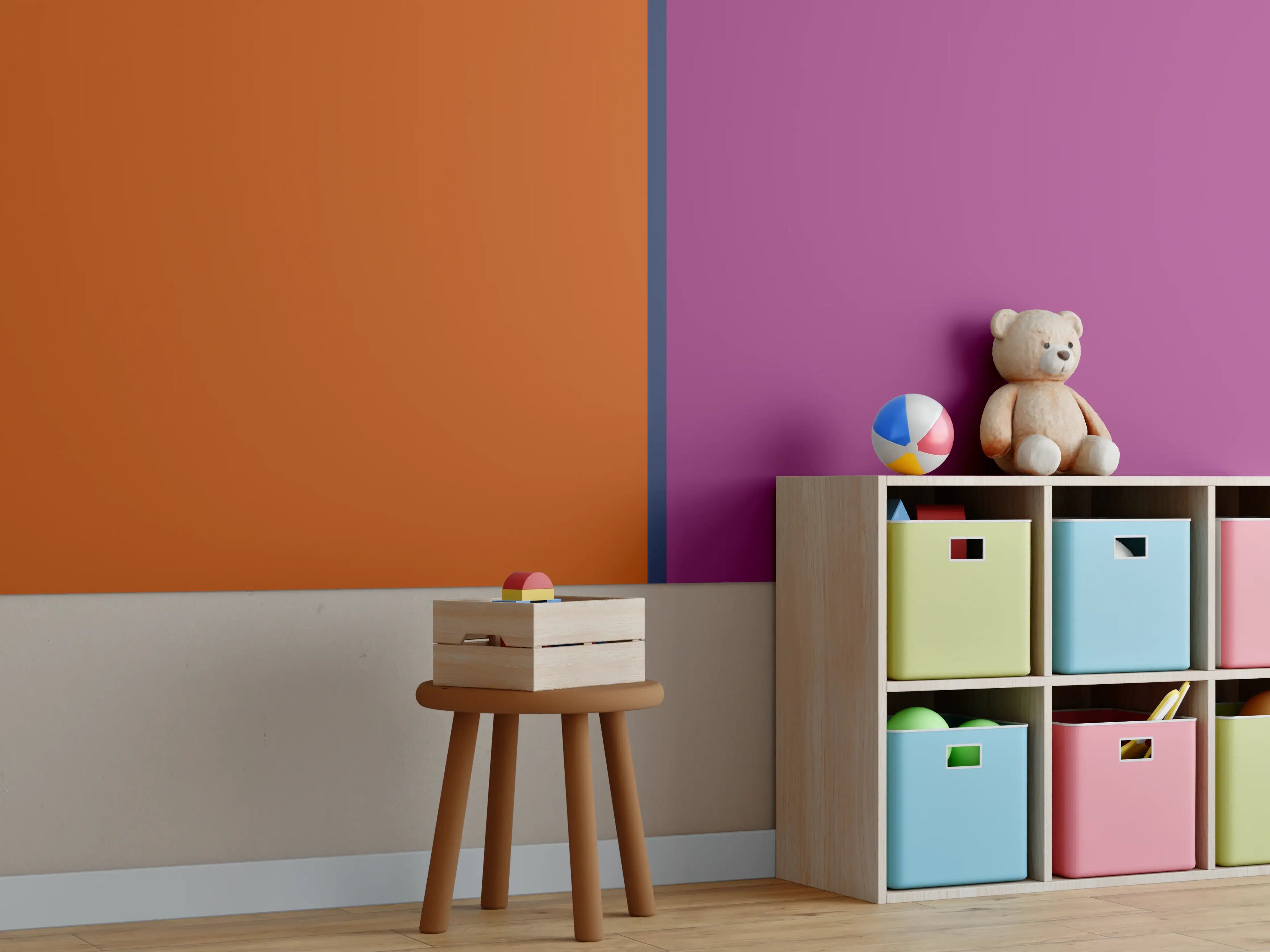 Kinderzimmer Wandgestaltung - The Retros - Easy Vertikal - Sansa