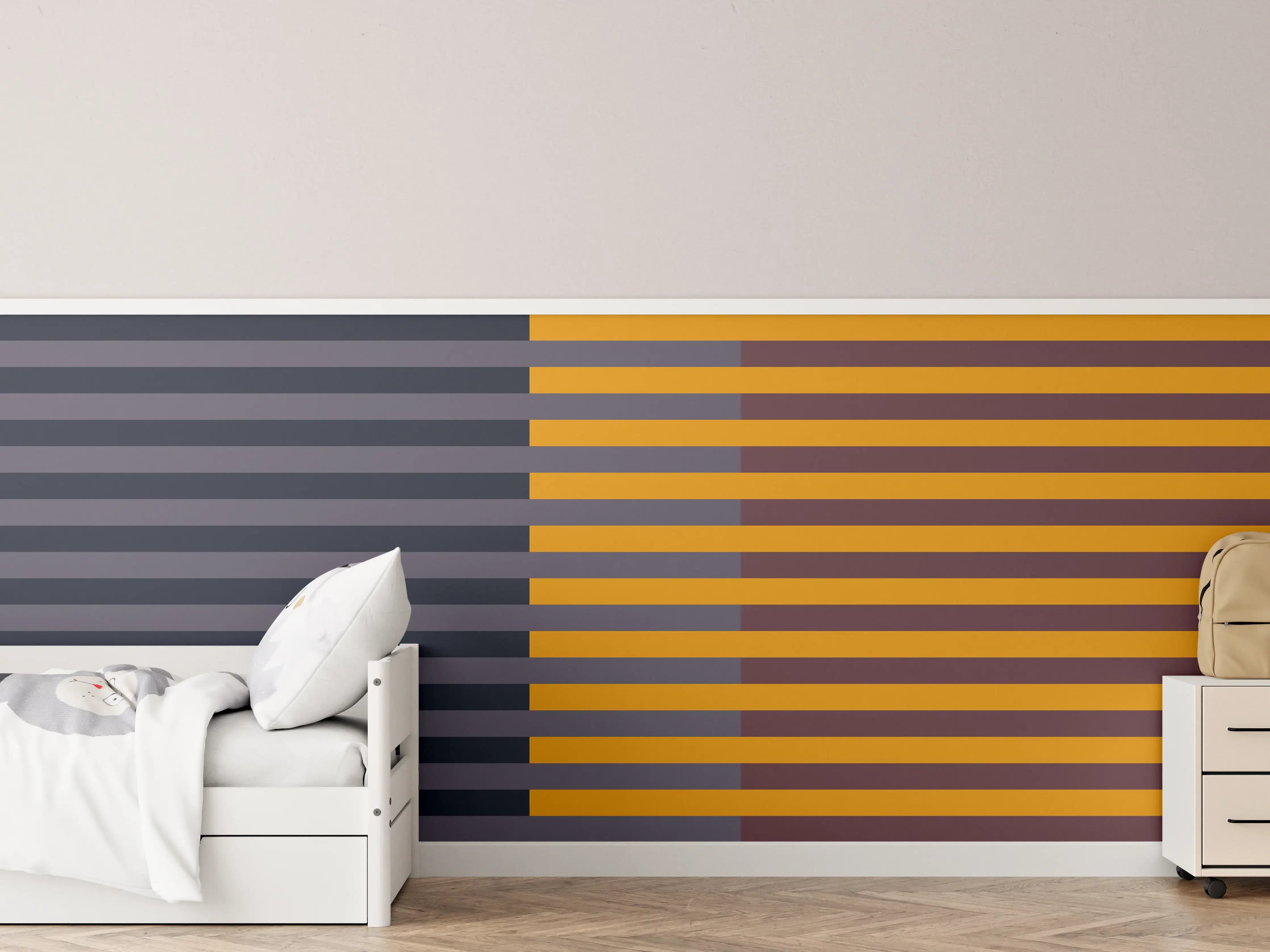 Kinderzimmer Wandgestaltung - The Retros - Multy Stripes - Cersai