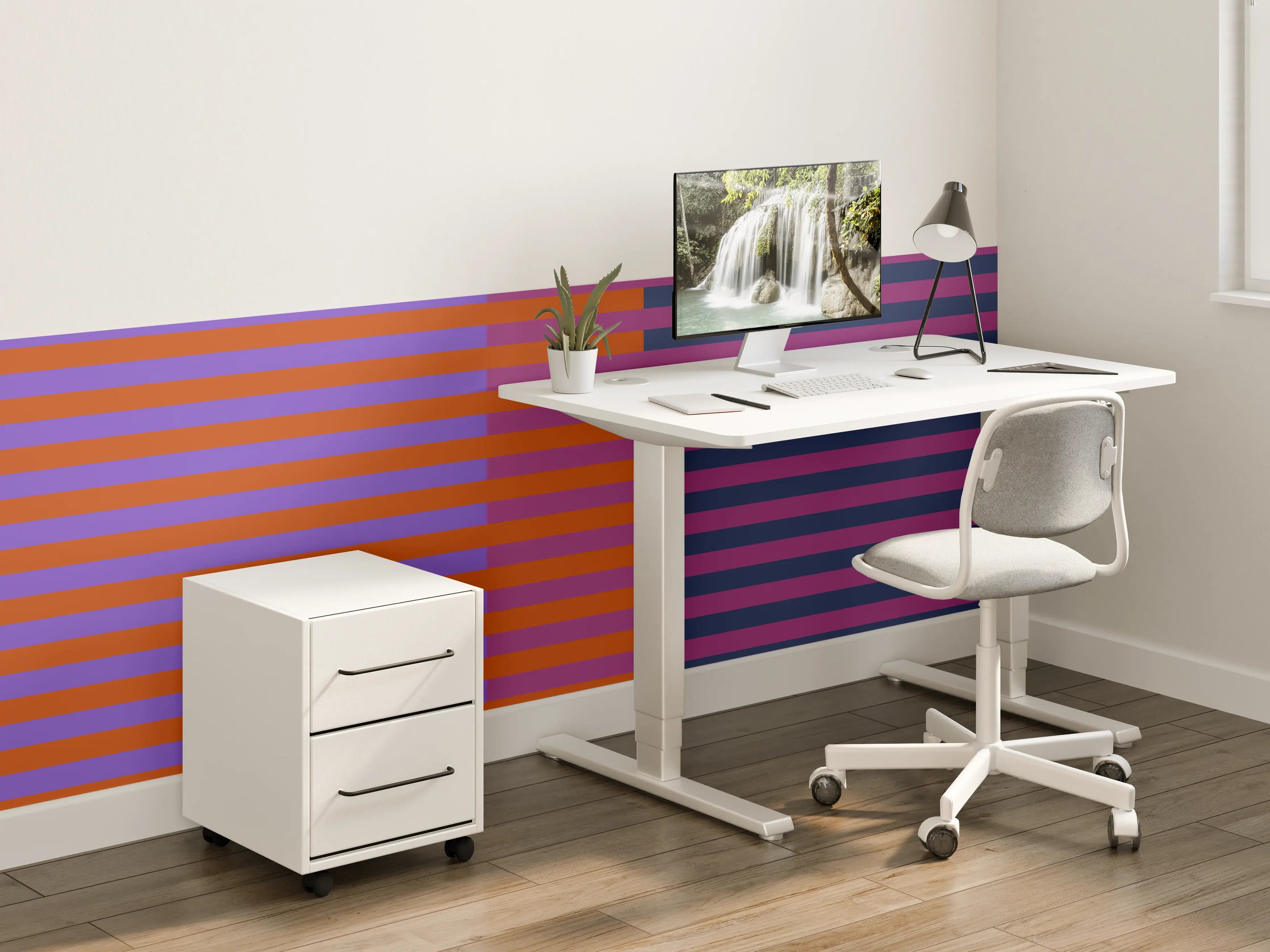 Kinderzimmer Wandgestaltung - The Retros - Multy Stripes - Sansa