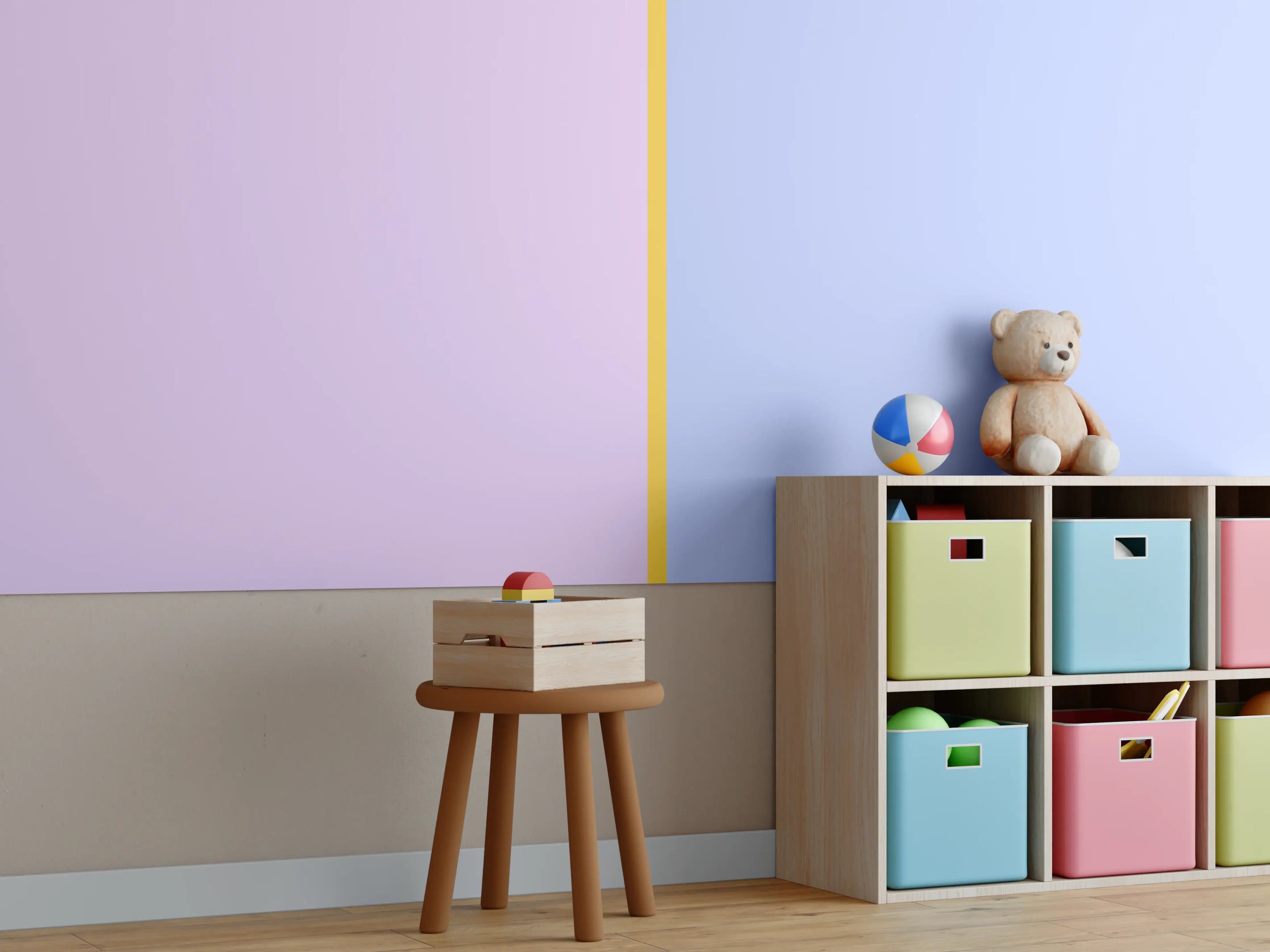 Kinderzimmer Wandgestaltung - The Springs - Easy Vertikal - Lilac