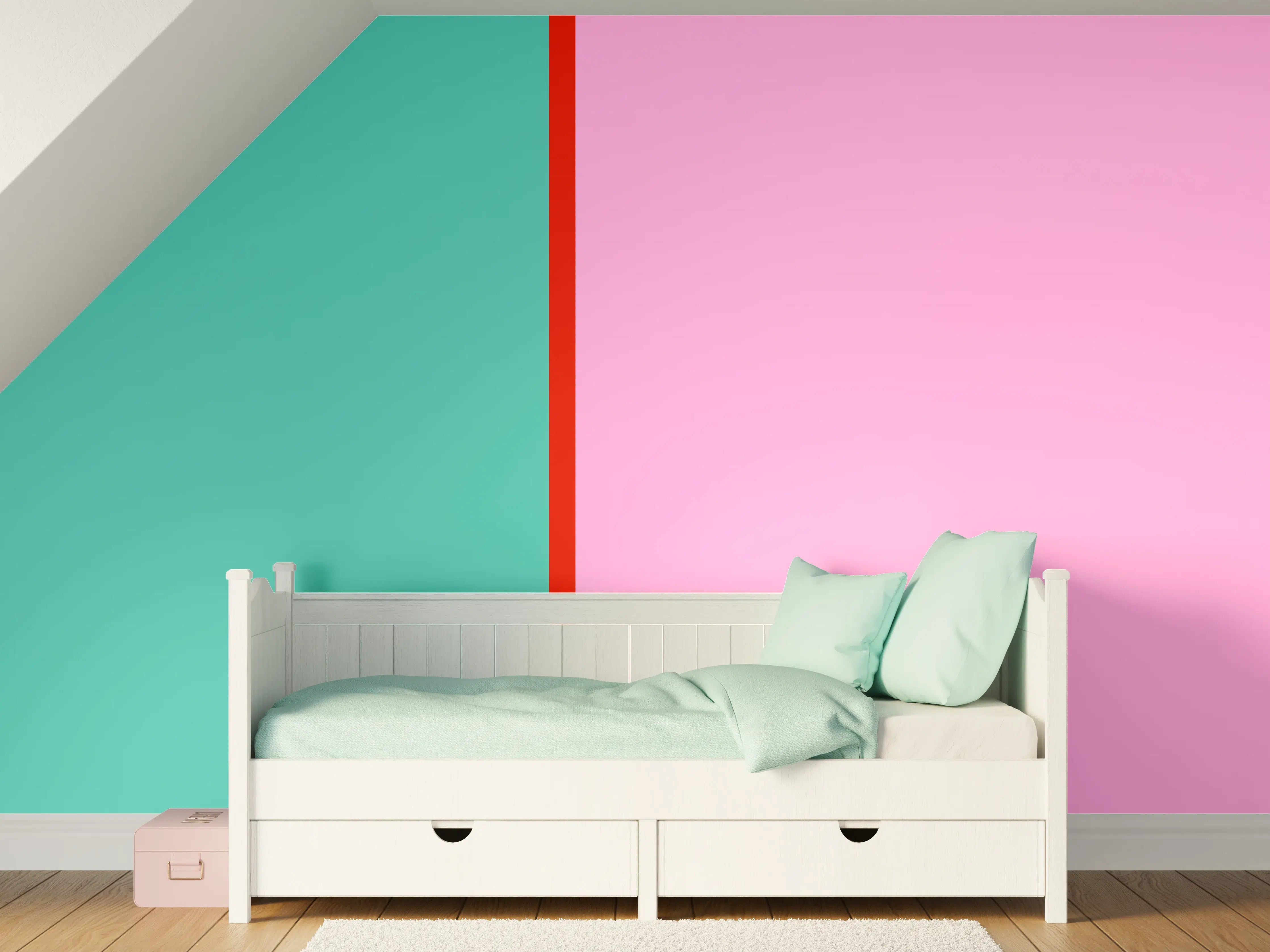 Kinderzimmer Wandgestaltung - The Springs - Easy Vertikal - Peony