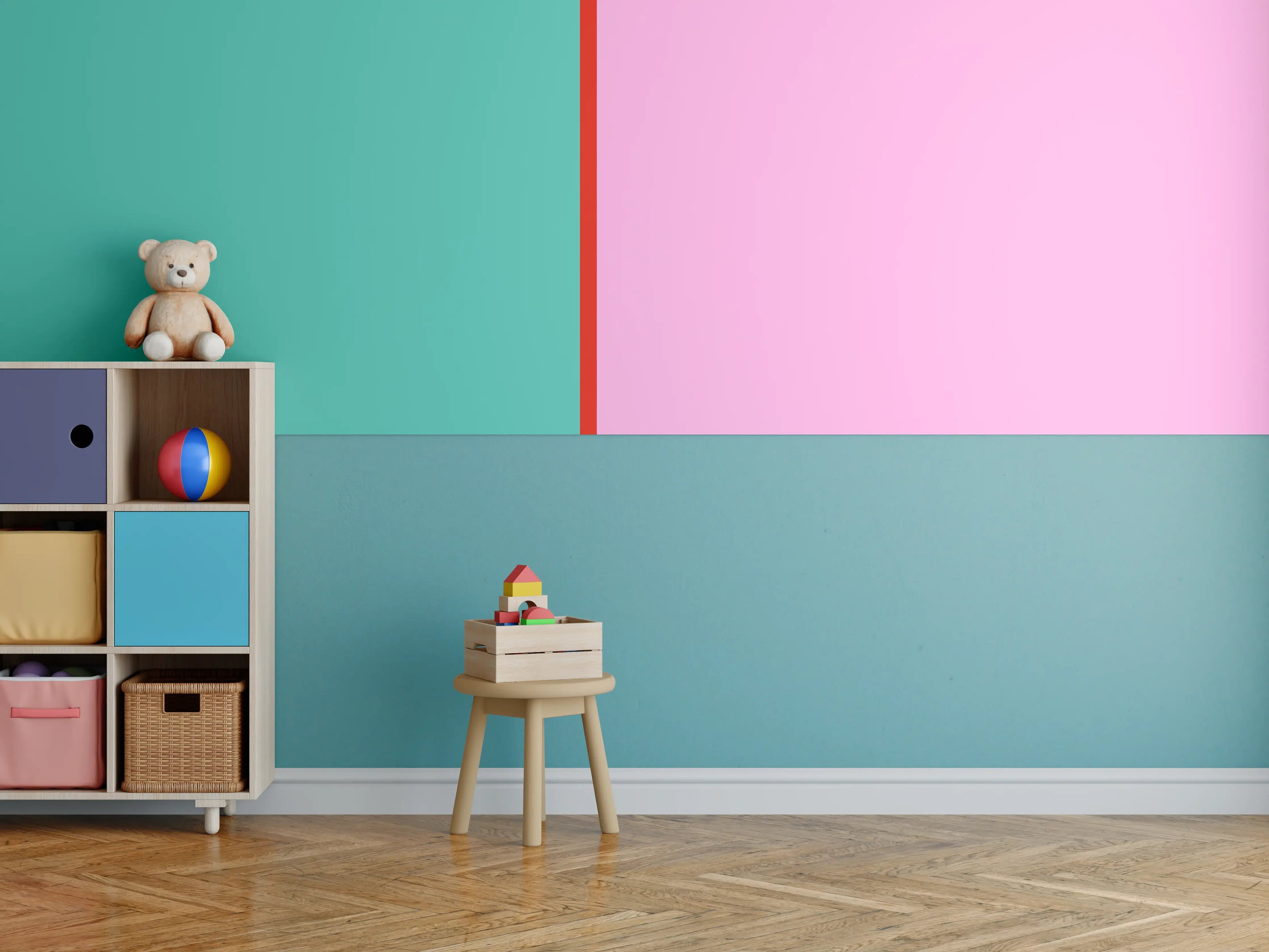 Kinderzimmer Wandgestaltung - The Springs - Easy Vertikal - Peony