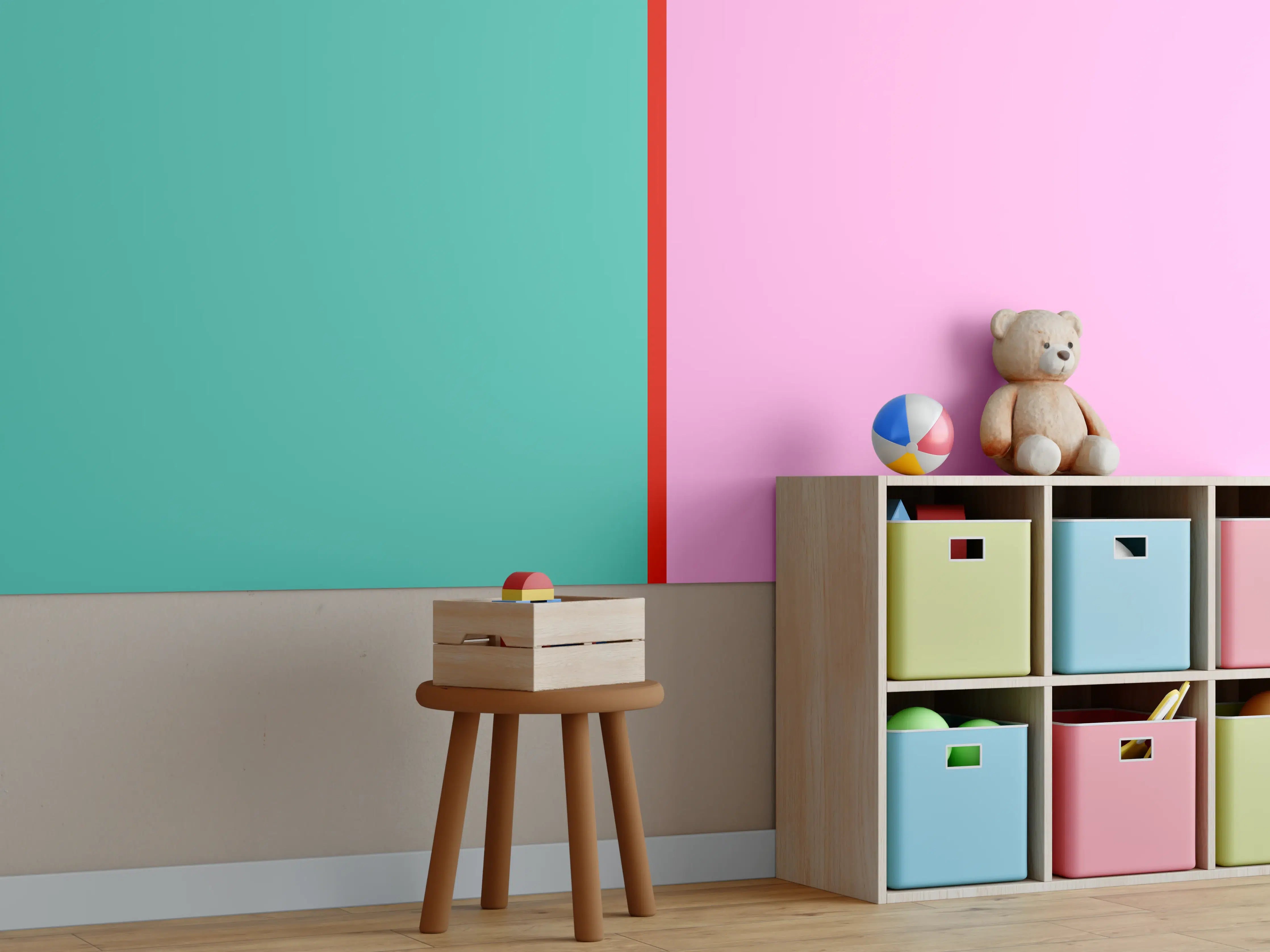 Kinderzimmer Wandgestaltung - The Springs - Easy Vertikal - Peony