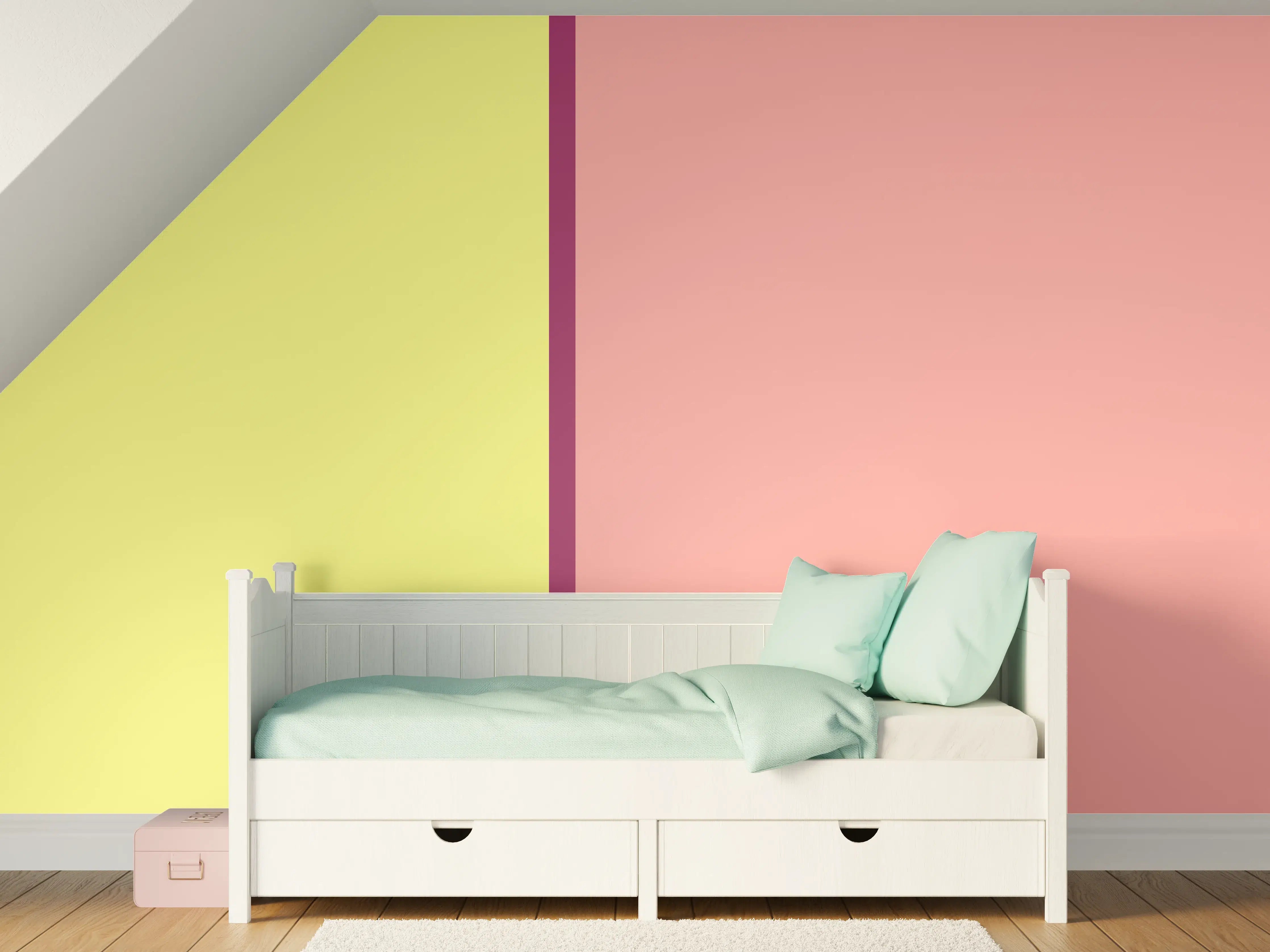 Kinderzimmer Wandgestaltung - The Springs - Easy Vertikal - Tulip