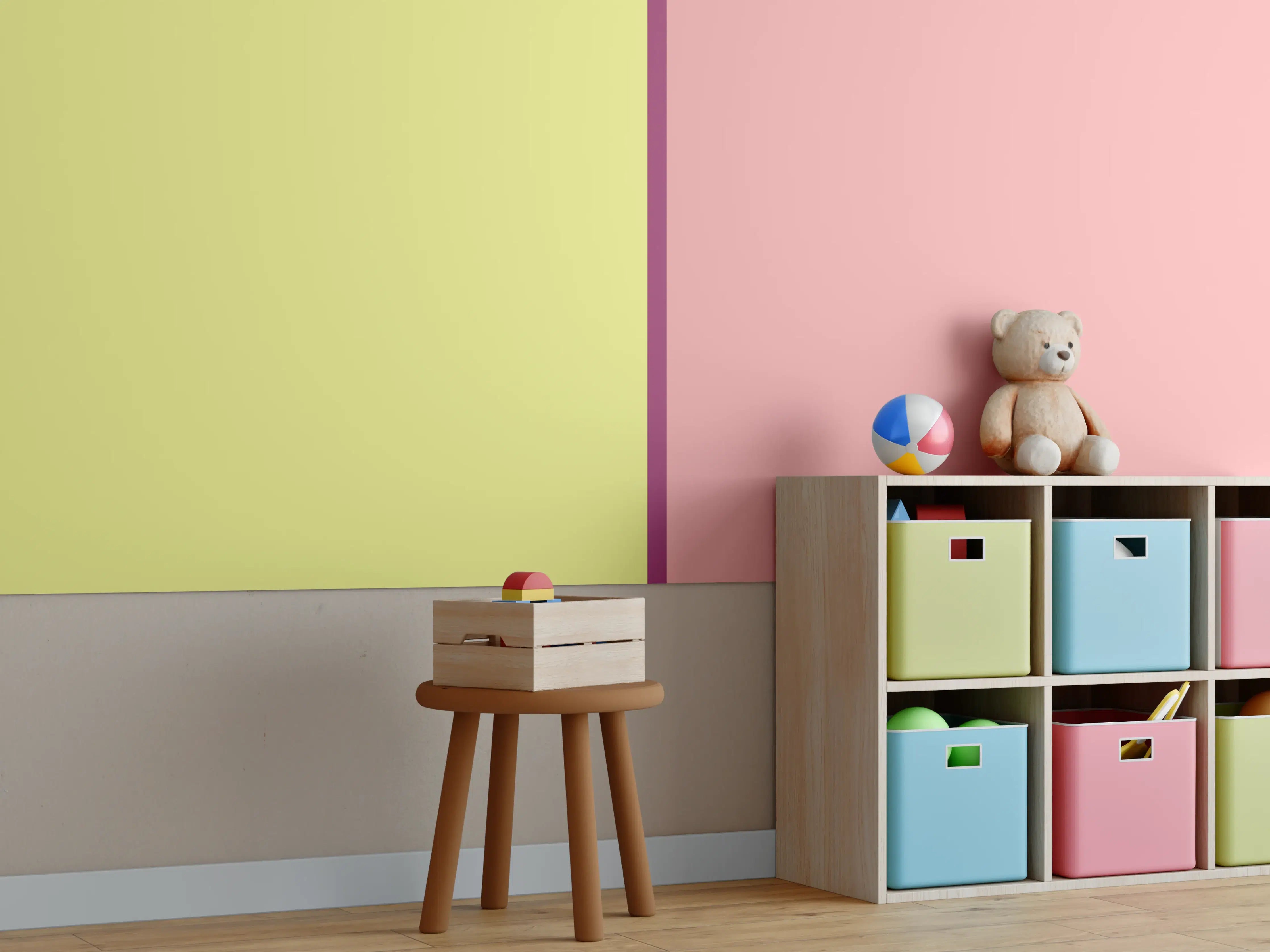 Kinderzimmer Wandgestaltung - The Springs - Easy Vertikal - Tulip