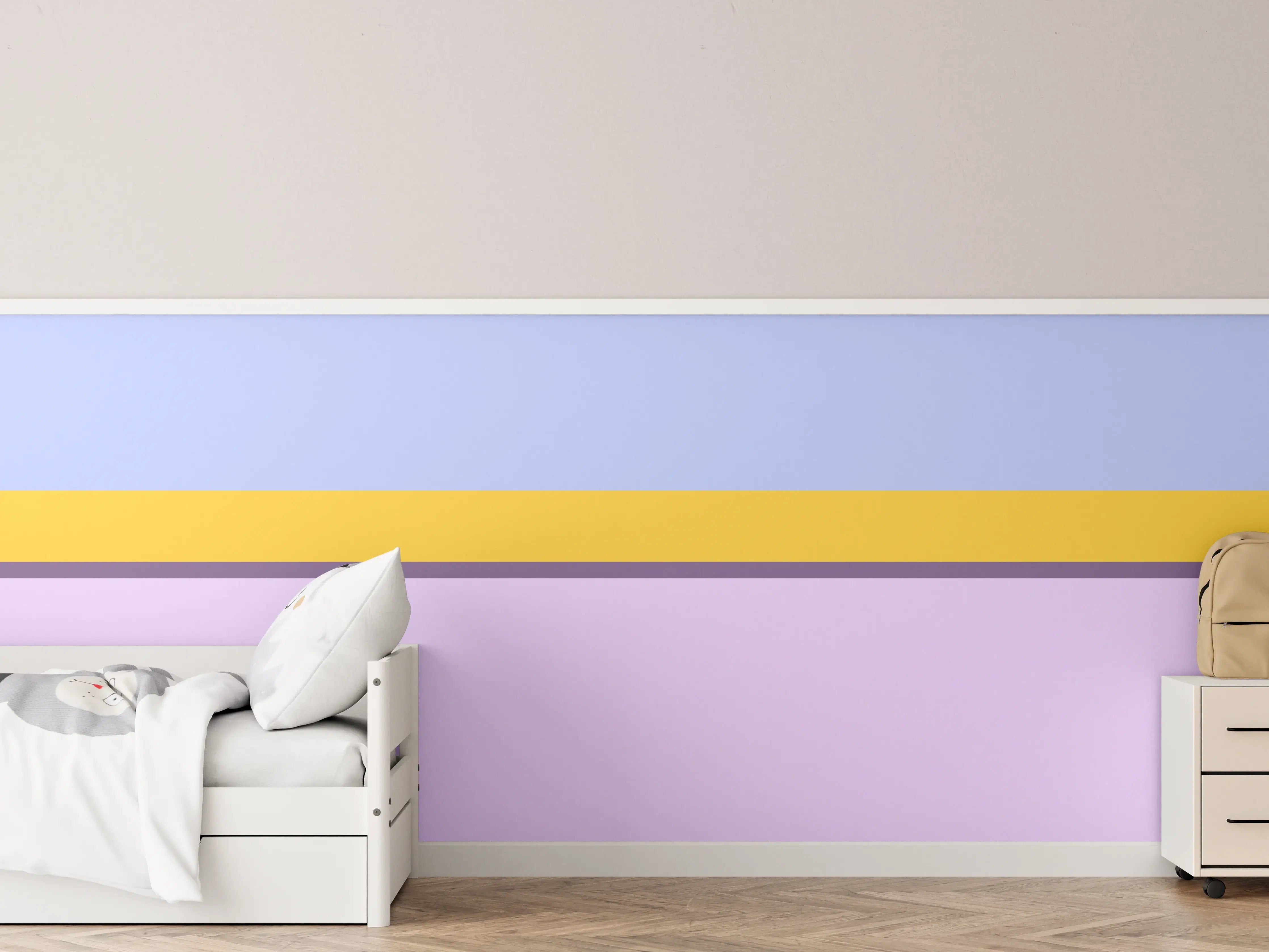Kinderzimmer Wandgestaltung - The Springs - Horizontal - Lilac