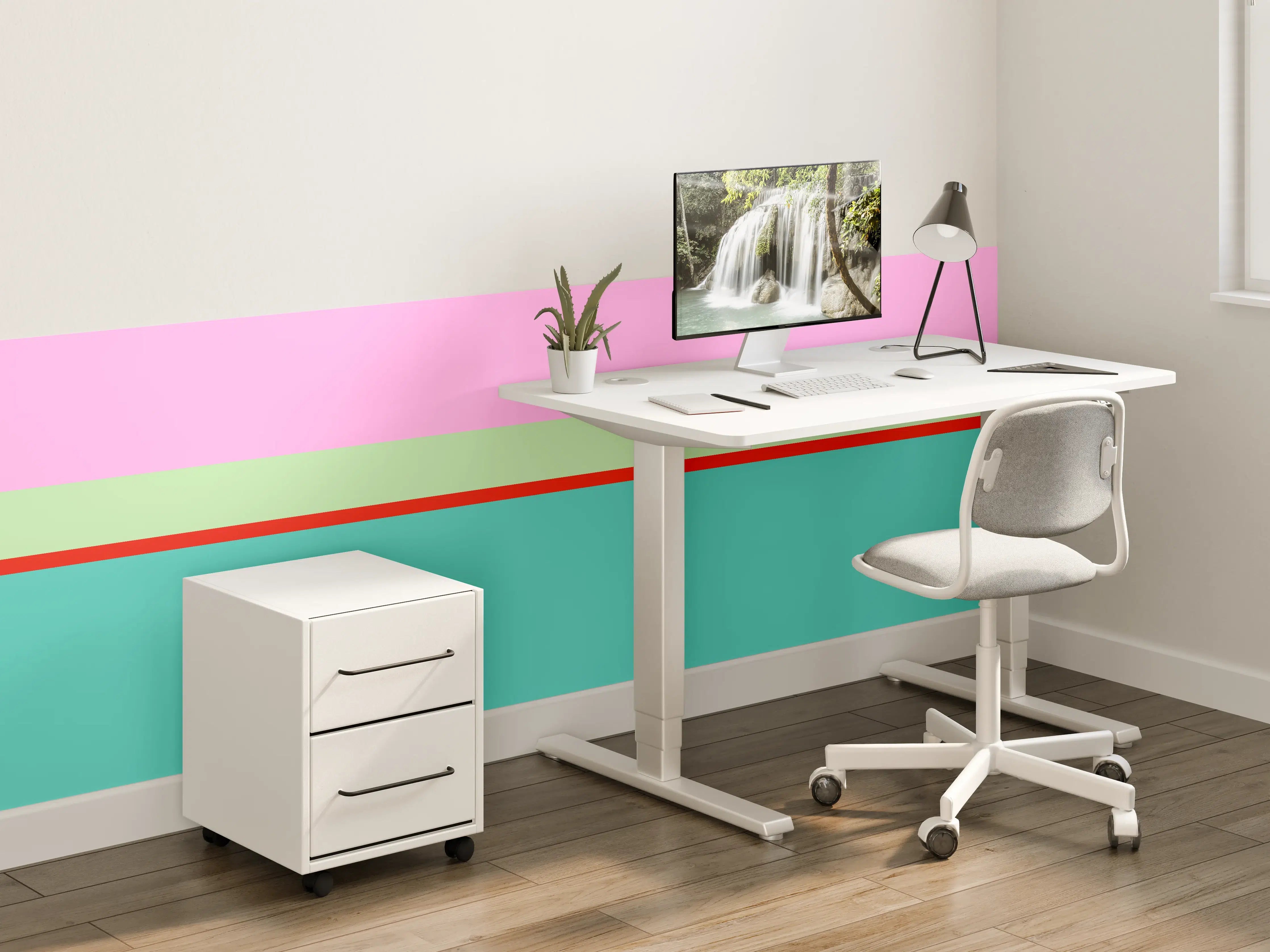 Kinderzimmer Wandgestaltung - The Springs - Horizontal - Peony