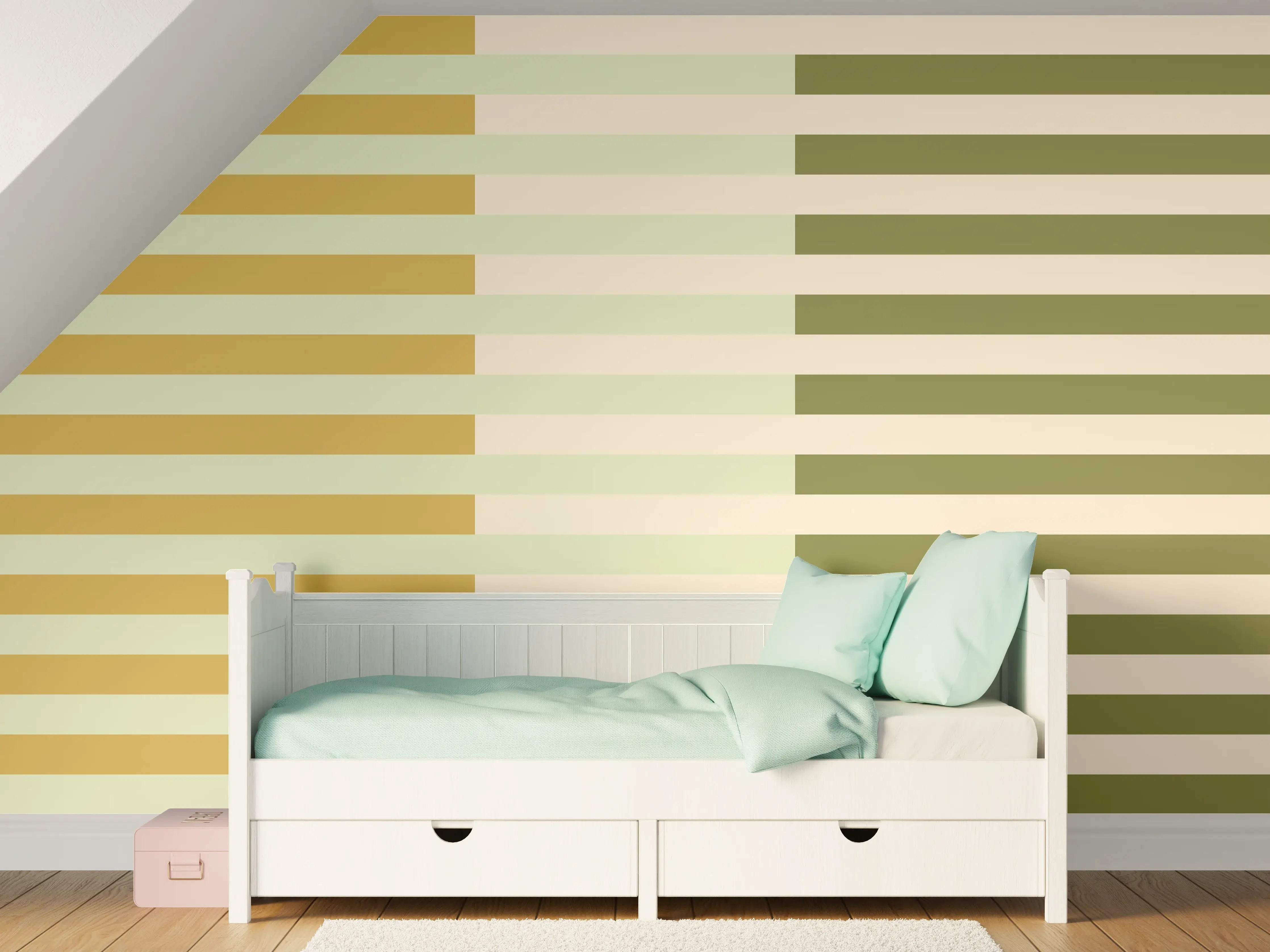 Kinderzimmer Wandgestaltung - The Springs - Multy Stripes - Birch