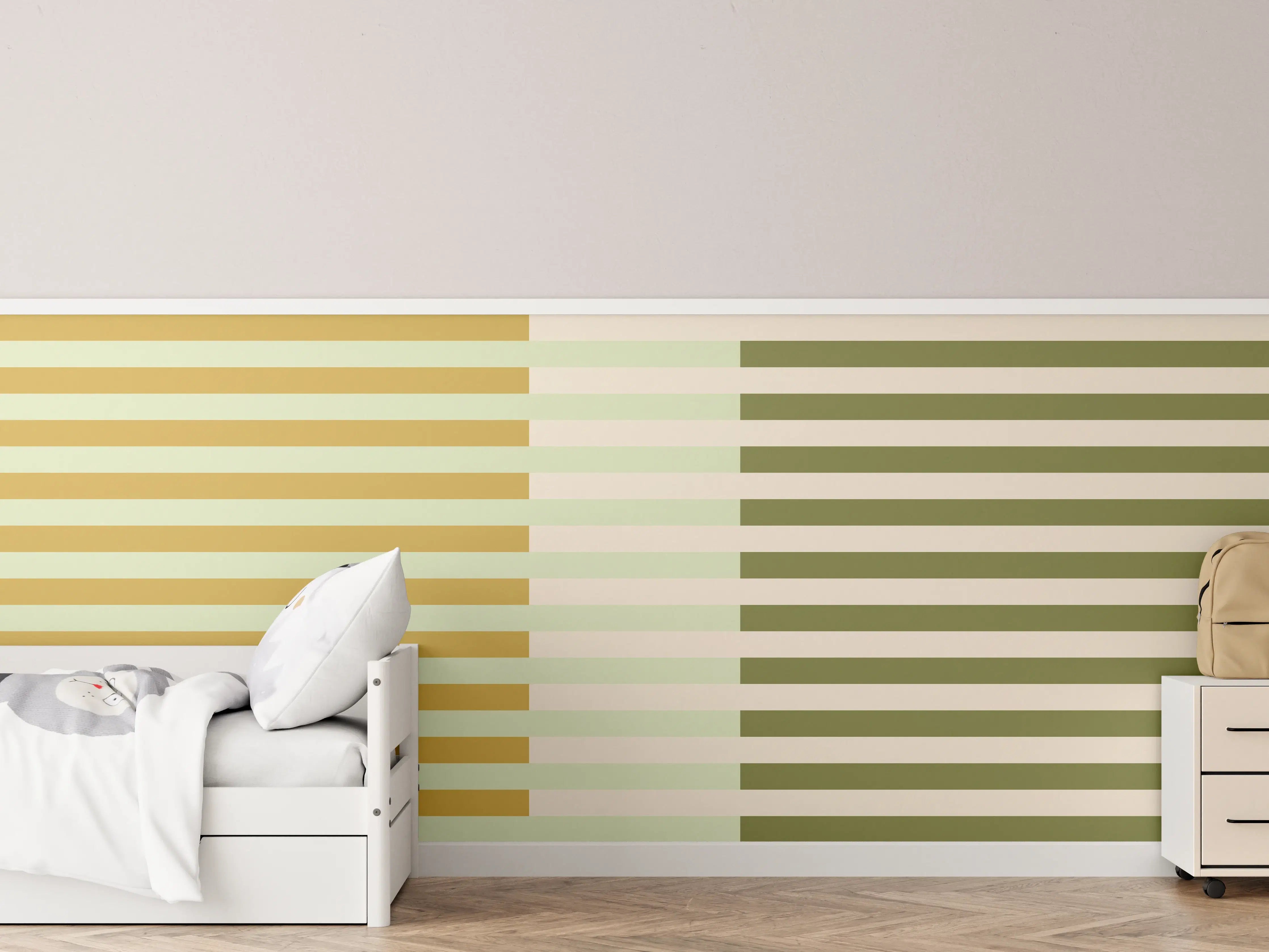 Kinderzimmer Wandgestaltung - The Springs - Multy Stripes - Birch