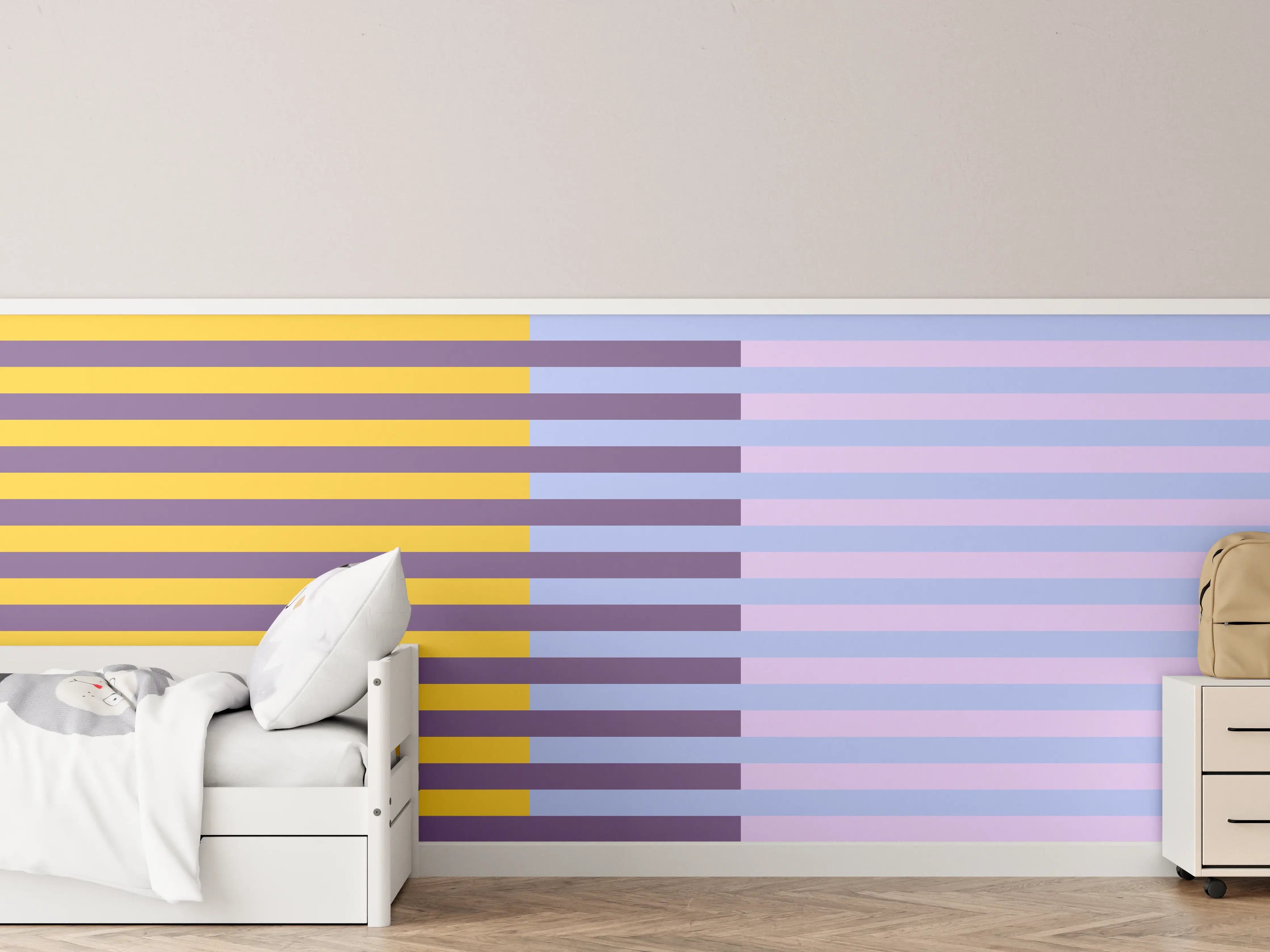 Kinderzimmer Wandgestaltung - The Springs - Multy Stripes - Lilac
