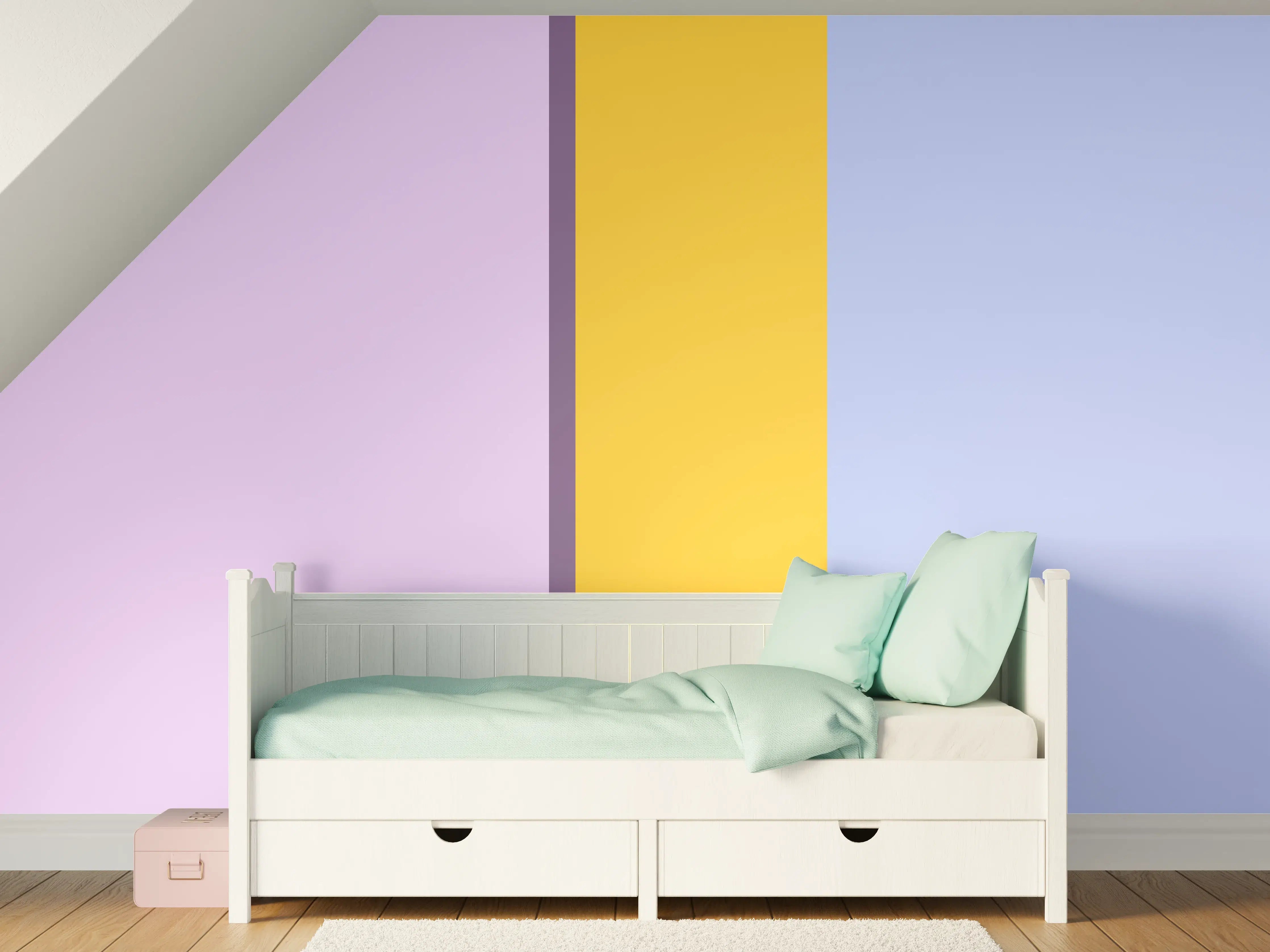 Kinderzimmer Wandgestaltung - The Springs - Vertikal - Lilac