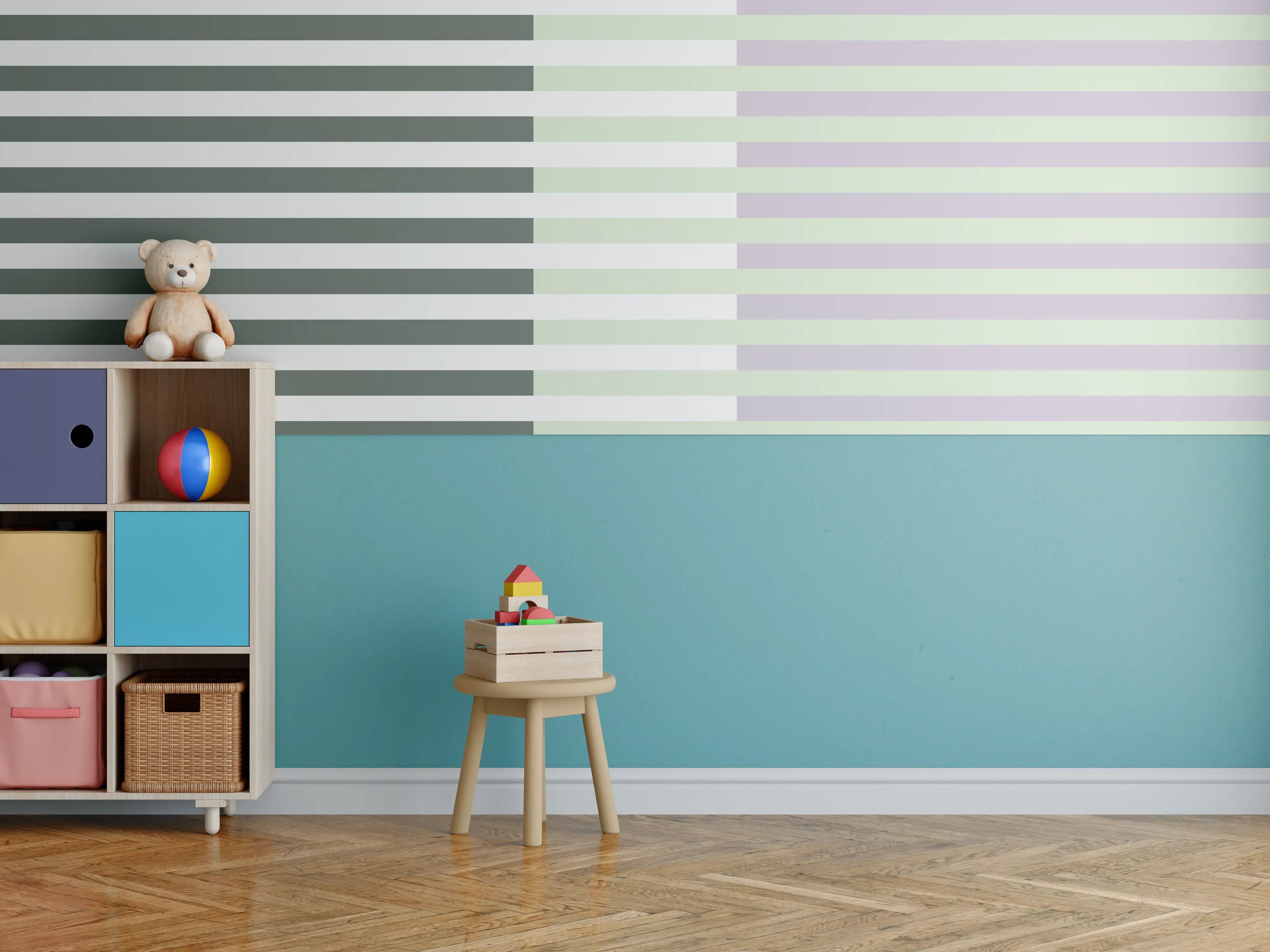 Kinderzimmer Wandgestaltung - The Vintages - Multy Stripes - Benedict