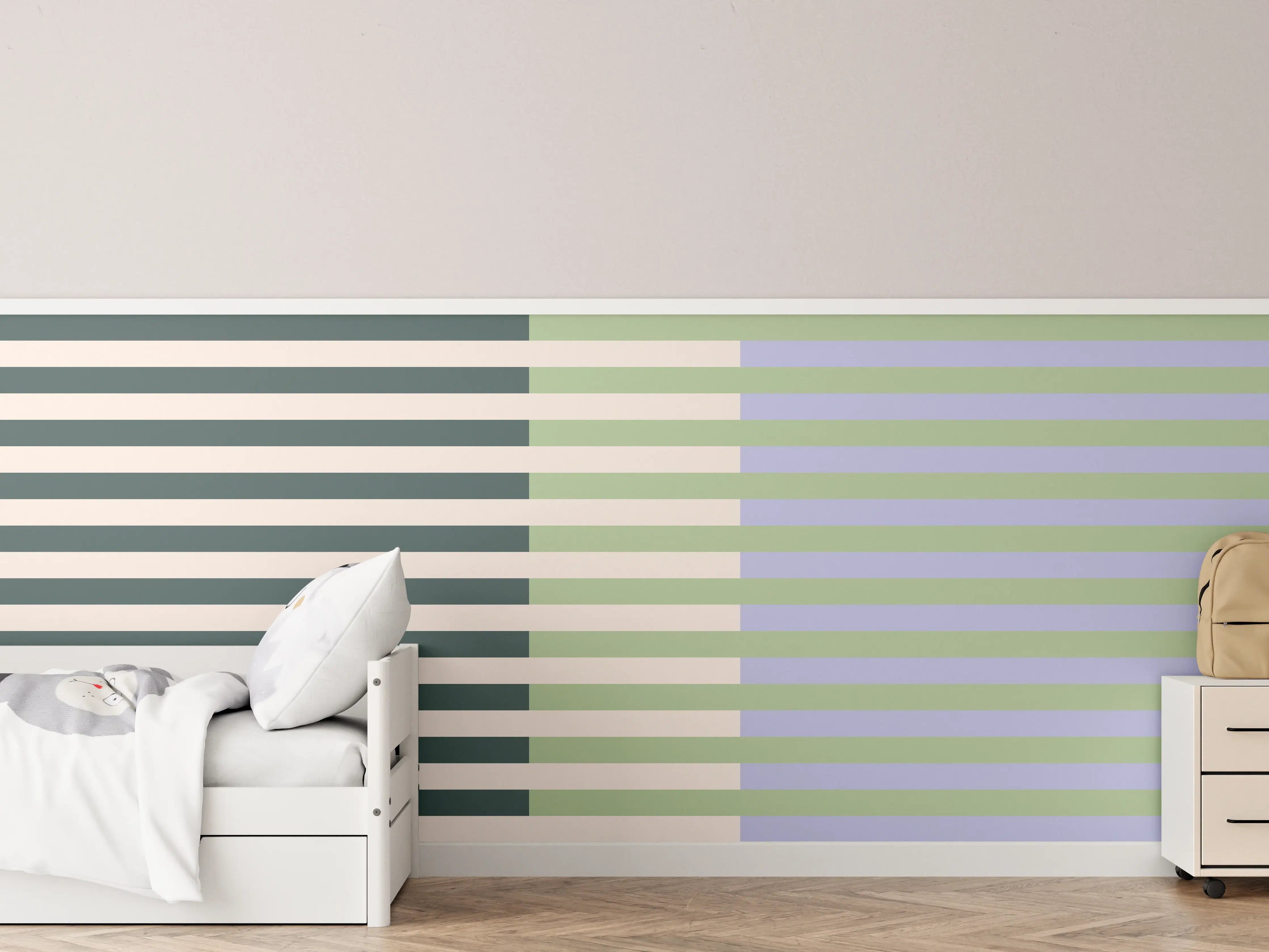 Kinderzimmer Wandgestaltung - The Vintages - Multy Stripes - Colin